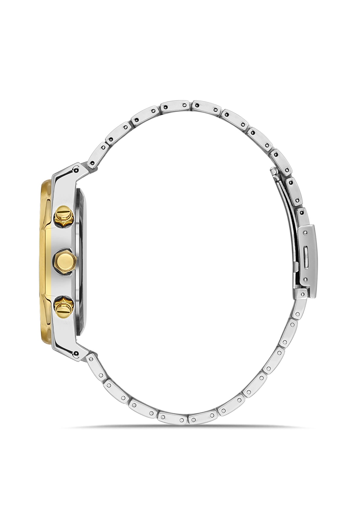 DAVID GUNER Sarı Beyaz Kaplama Erkek Kol Saati - DG-8411GA-D1