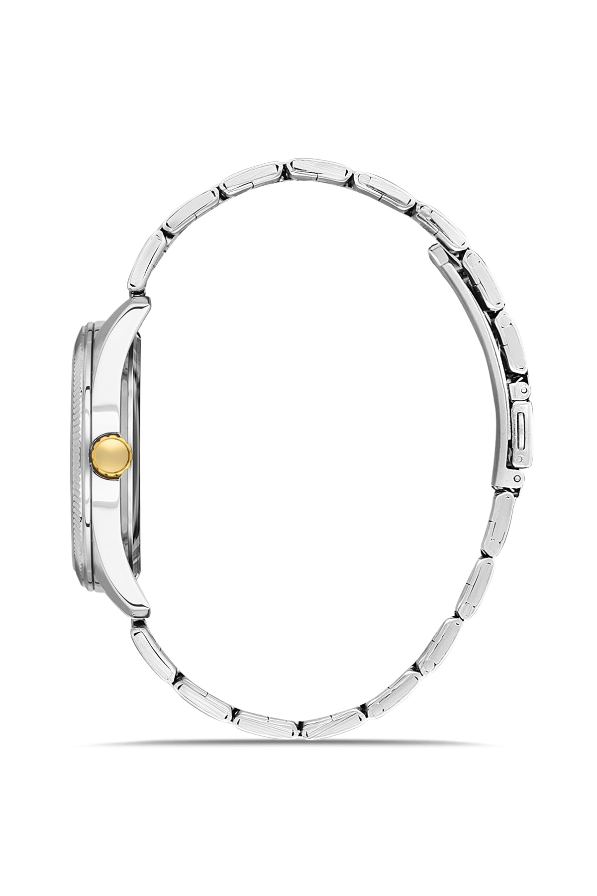 DAVID GUNER SARI BEYAZ KAPLAMALI BEYAZ KADRANLI ERKEK KOL SAATİ DG-8480GA-D1