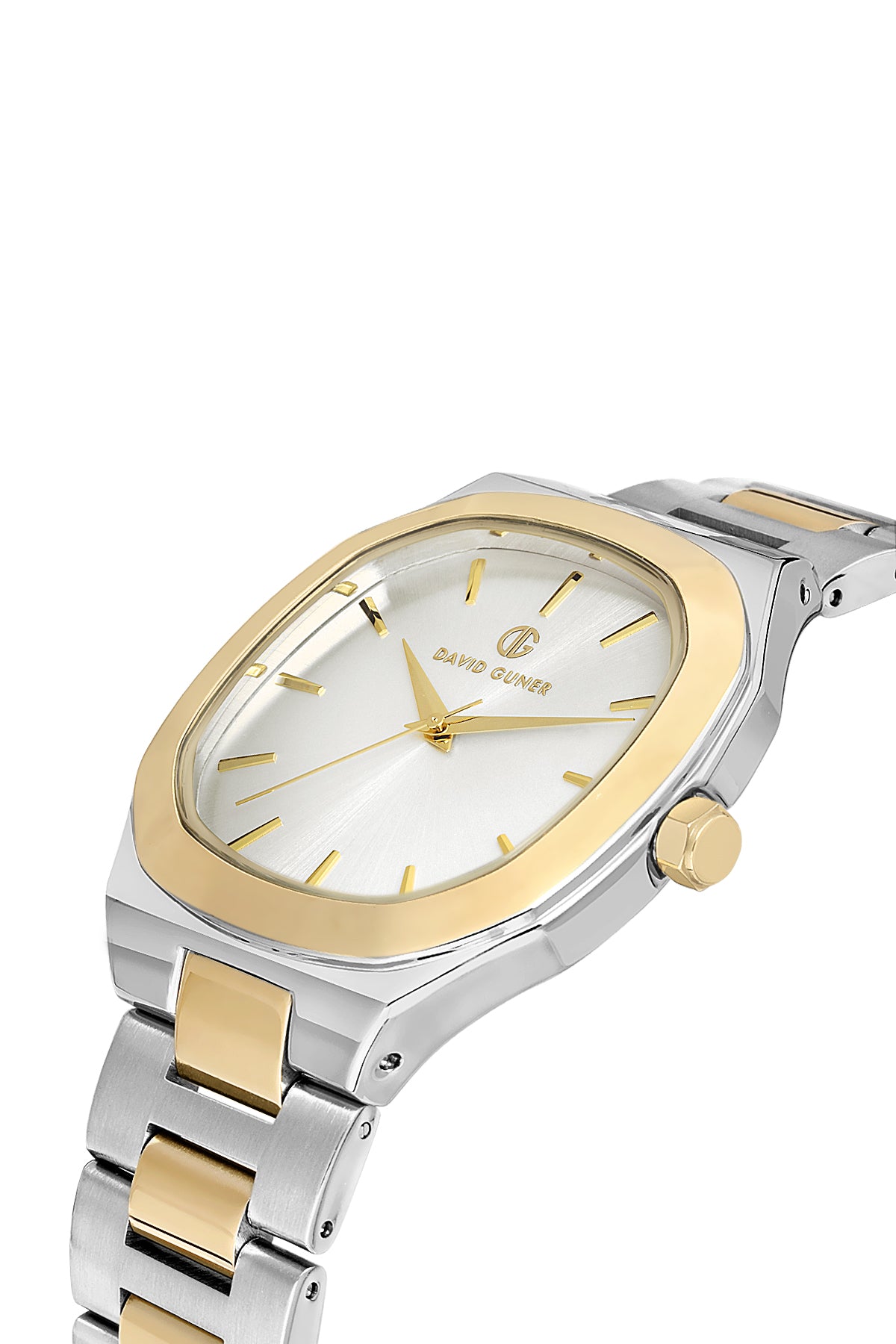 DAVID GUNER Sarı Gümüş Kaplamalı Gümüş Kadranlı Erkek Kol Saati - DG-8519GA-D1