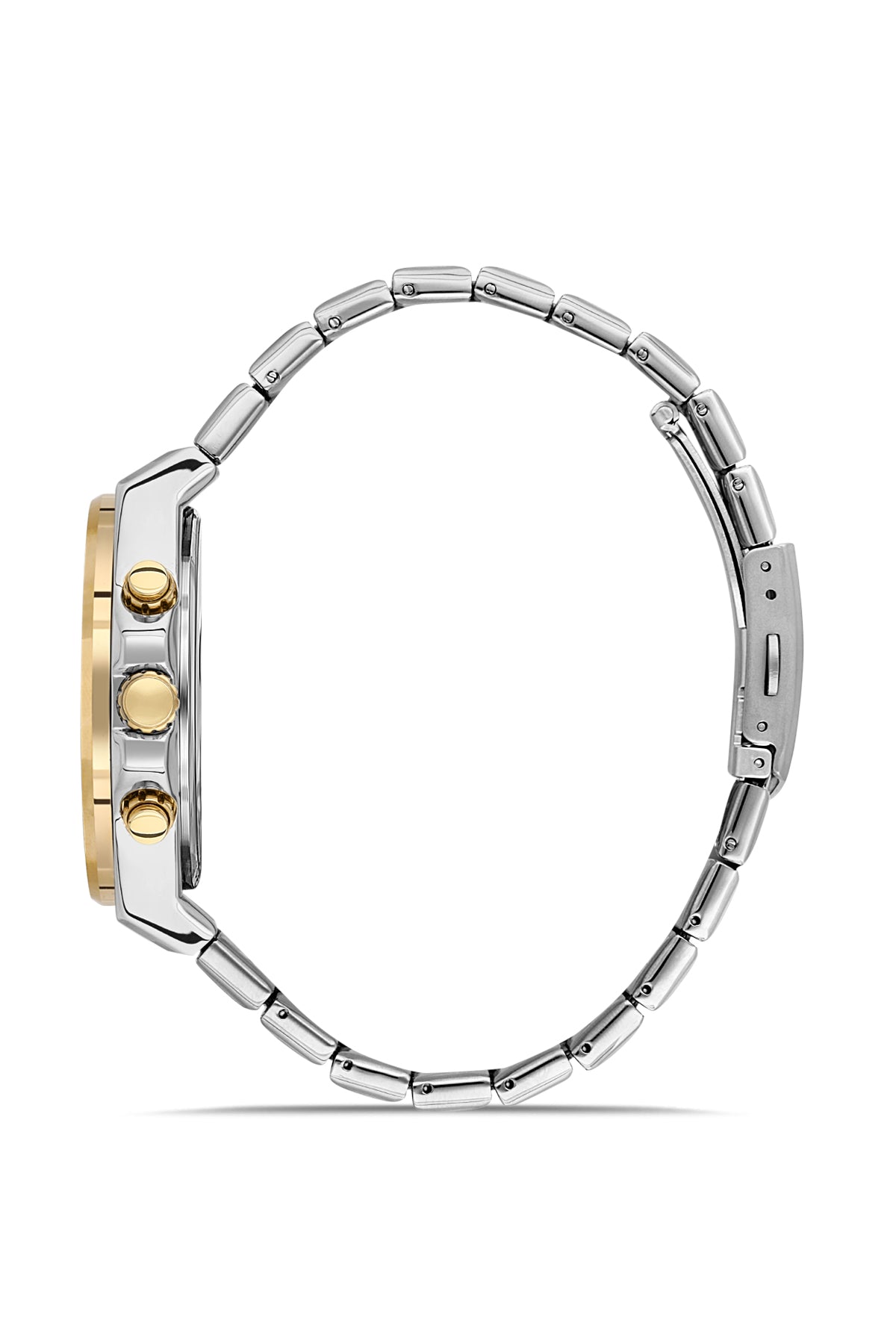 DAVID GUNER SARI BEYAZ KAPLAMALI BEYAZ KADRANLI ERKEK KOL SAATİ DG-8607GA-D1