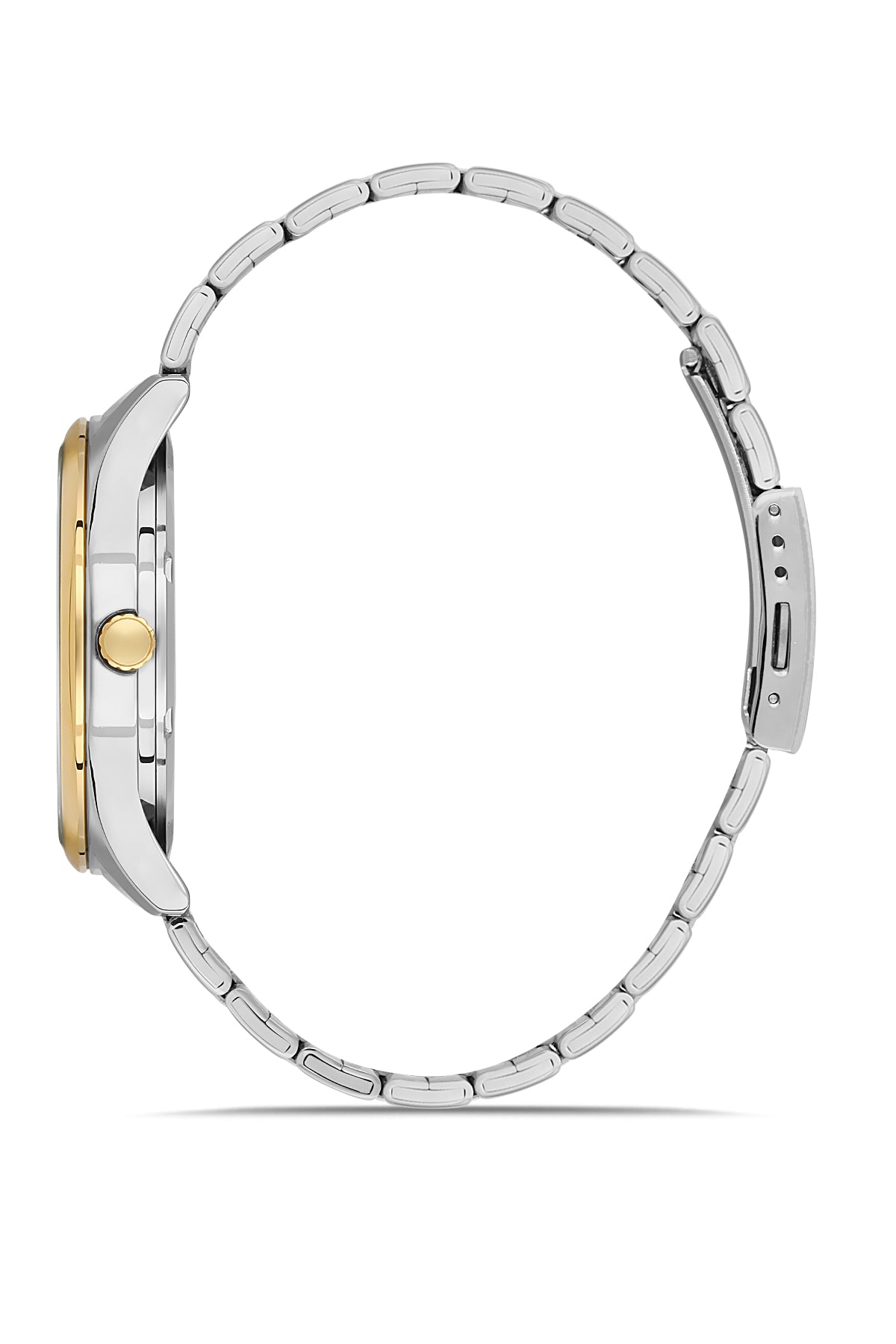 DAVID GUNER SARI BEYAZ KAPLAMALI BEYAZ KADRANLI ERKEK KOL SAATİ - DG-8714GA-D1