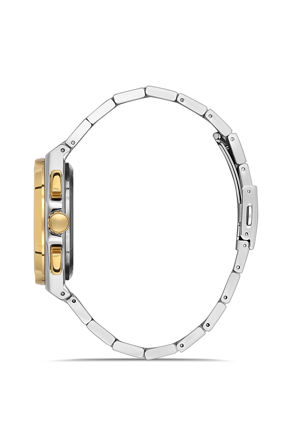 DAVID GUNER Sarı Beyaz Renk Kadranlı Multi Fonksiyon Erkek Kol Saati