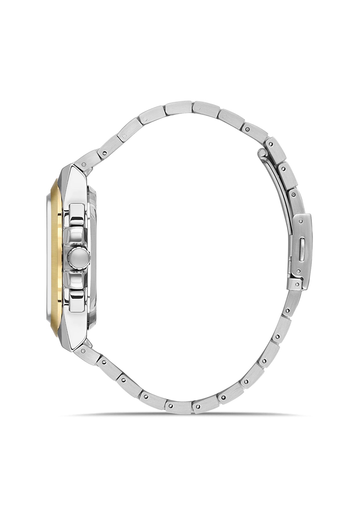 DAVID GUNER SARI BEYAZ KAPLAMALI BEYAZ KADRANLI ERKEK KOL SAATİ DG-8864GA-D1