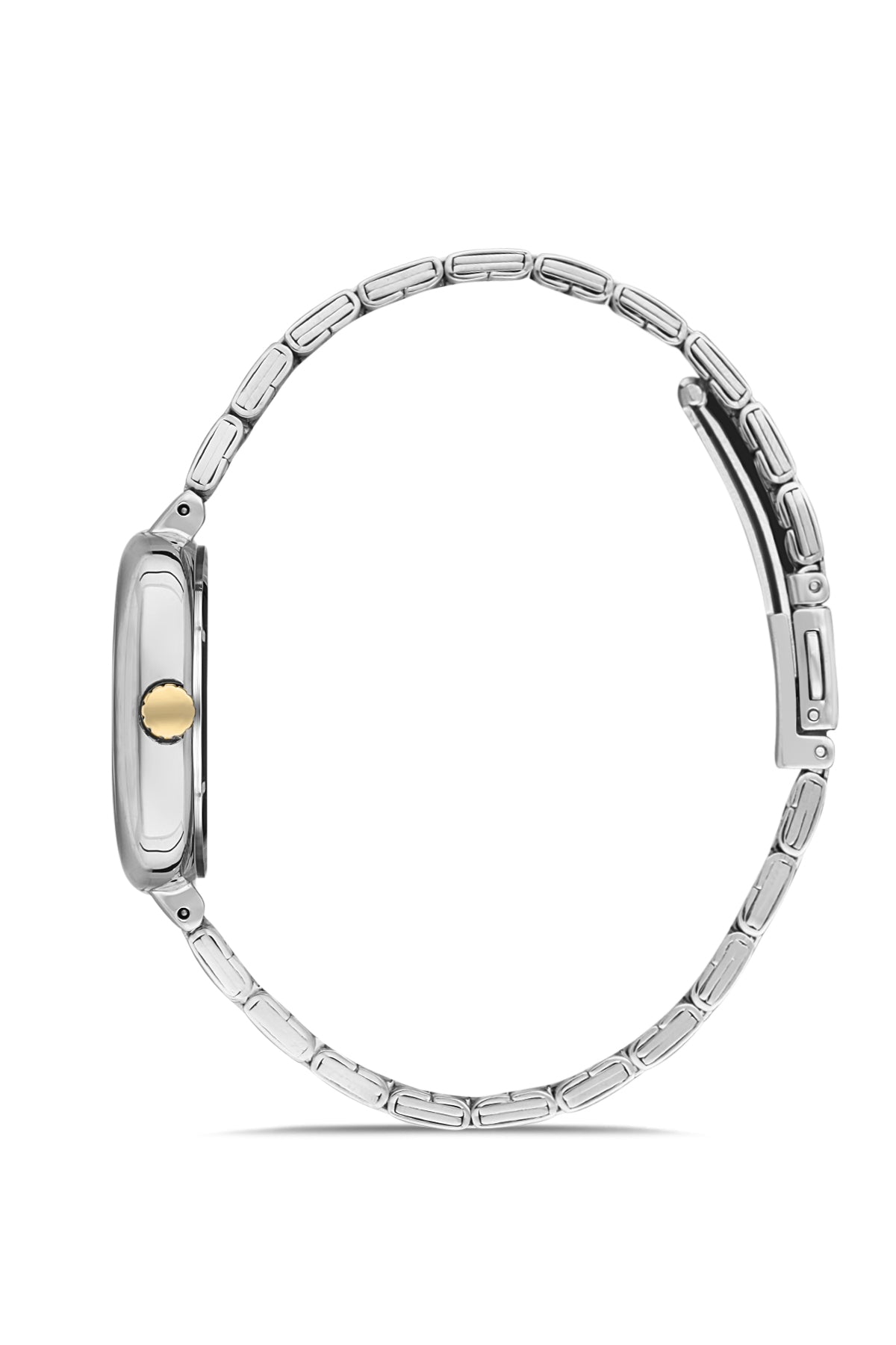 DAVID GUNER SARI BEYAZ KAPLAMALI BEYAZ KADRANLI KADIN KOL SAATİ DG-8398LA-D1