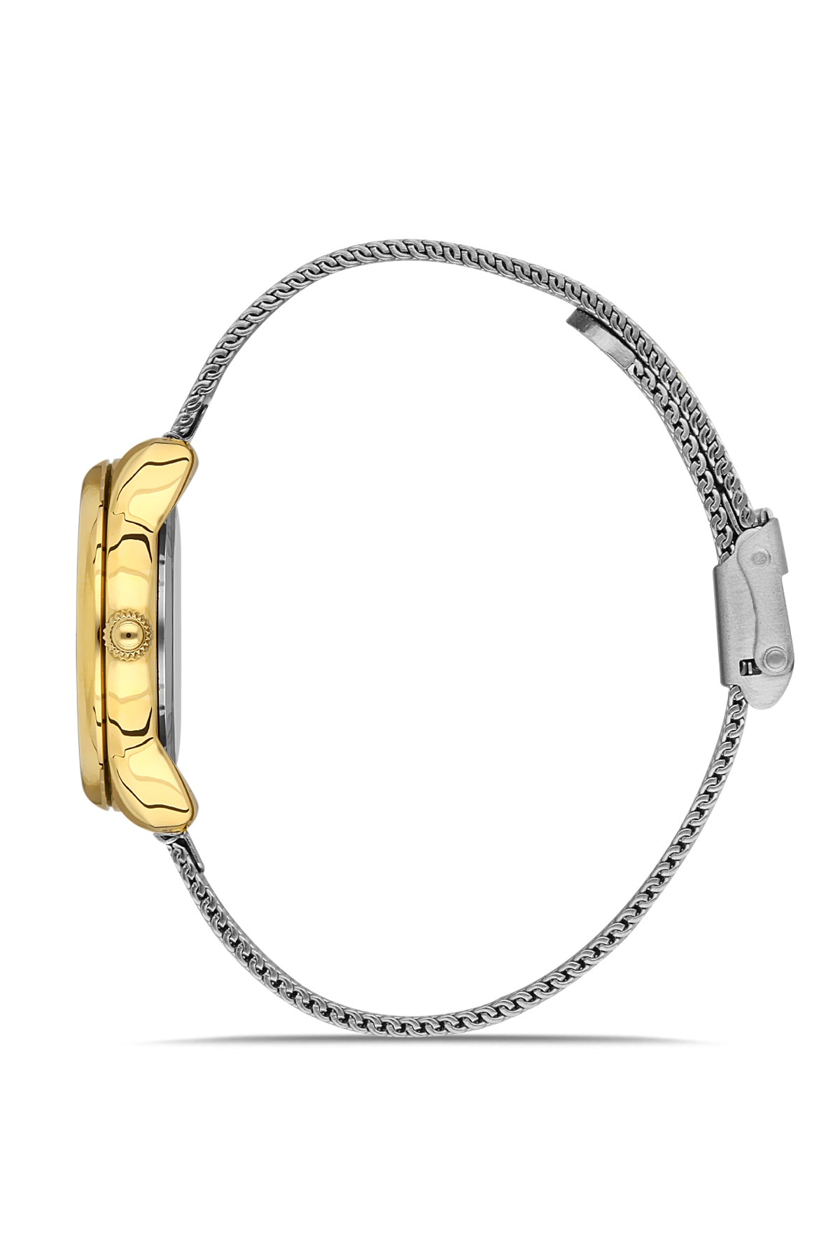 DAVID GUNER SARI BEYAZ KAPLAMALI BEYAZ KADRANLI KADIN KOL SAATİ DG-8458LC-D1