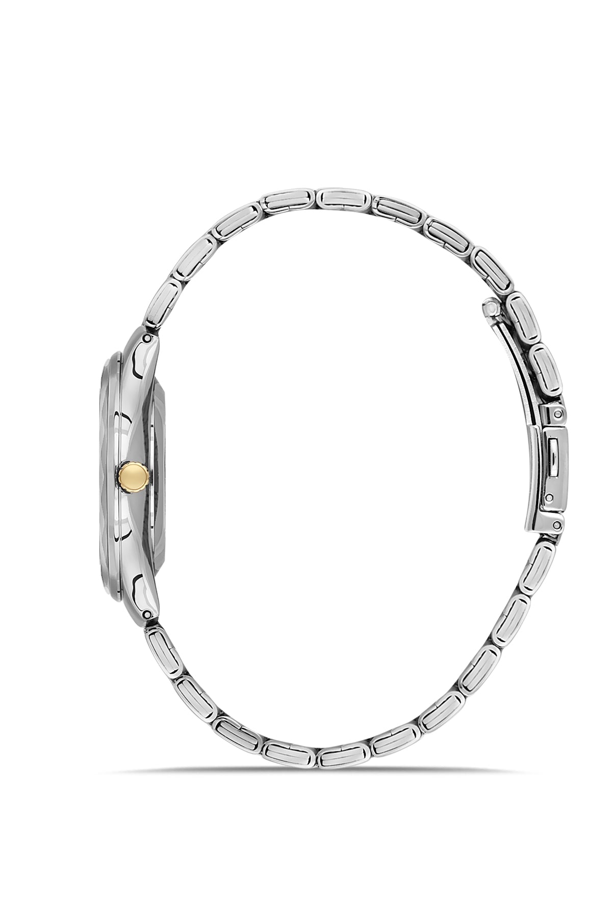 DAVID GUNER SARI BEYAZ KAPLAMALI BEYAZ KADRANLI KADIN KOL SAATİ - DG-8728LA-D1