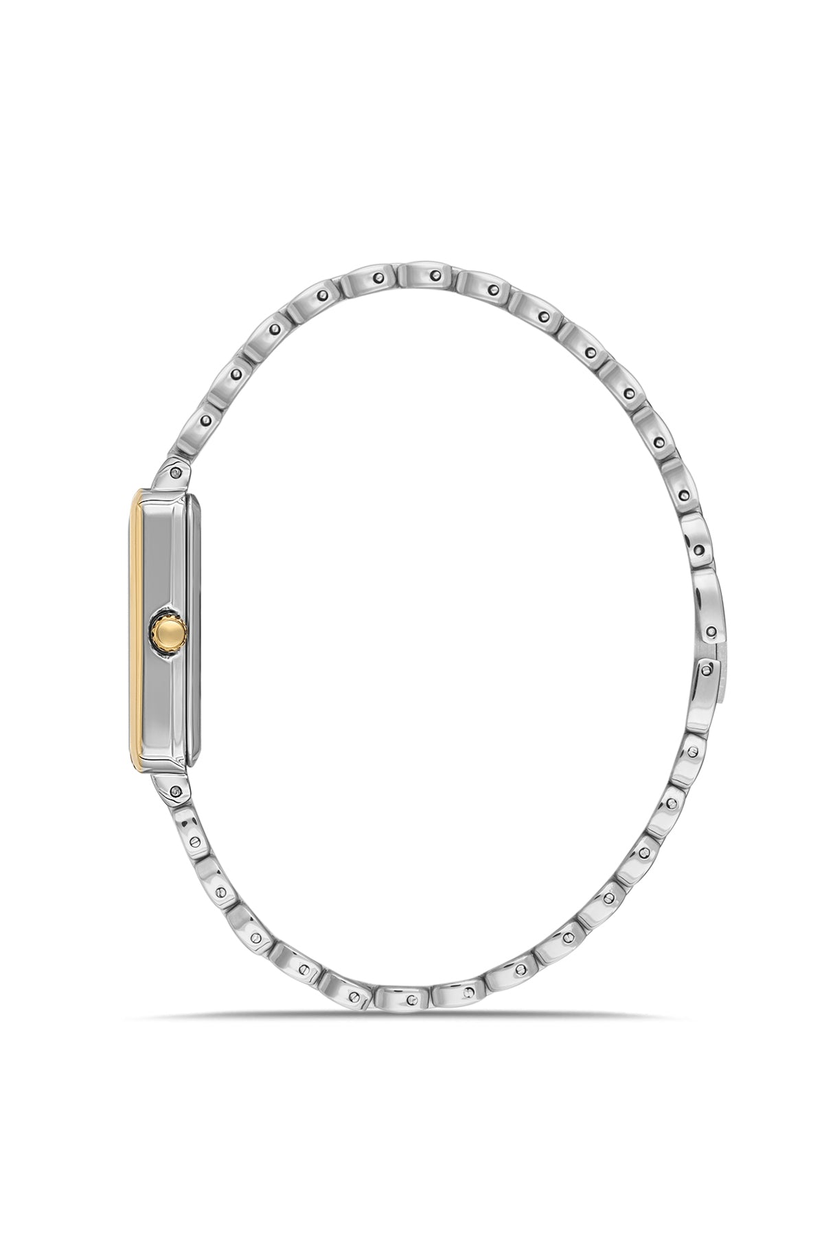 DAVID GUNER SARI BEYAZ KAPLAMALI BEYAZ KADRANLI KADIN KOL SAATİ DG-8882LA-D1