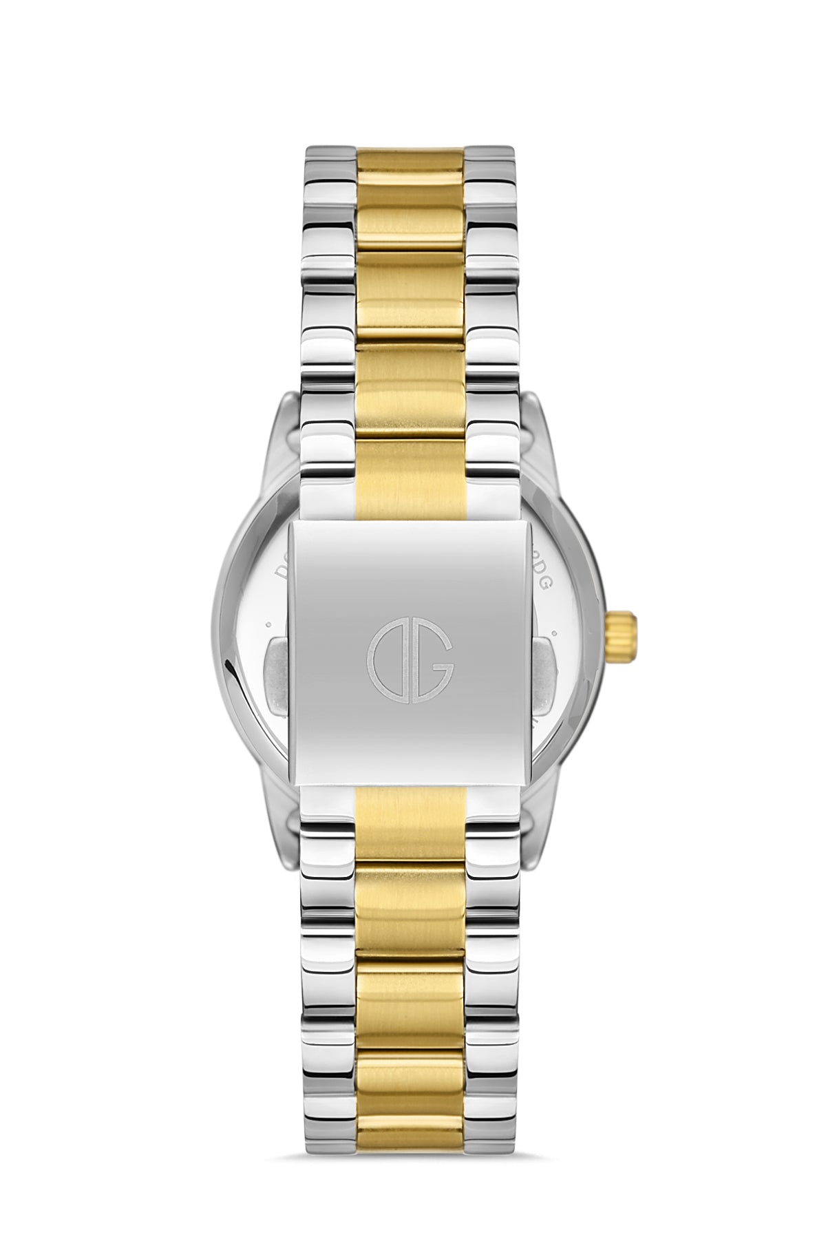 DAVID GUNER Yellow White Coated Women's Watch
