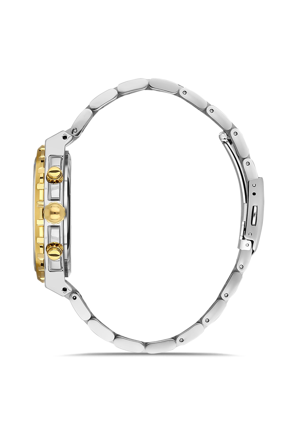 DAVID GUNER SARI BEYAZ KAPLAMALI MAVİ KADRANLI ERKEK KOL SAATİ DG-8410GA-D3