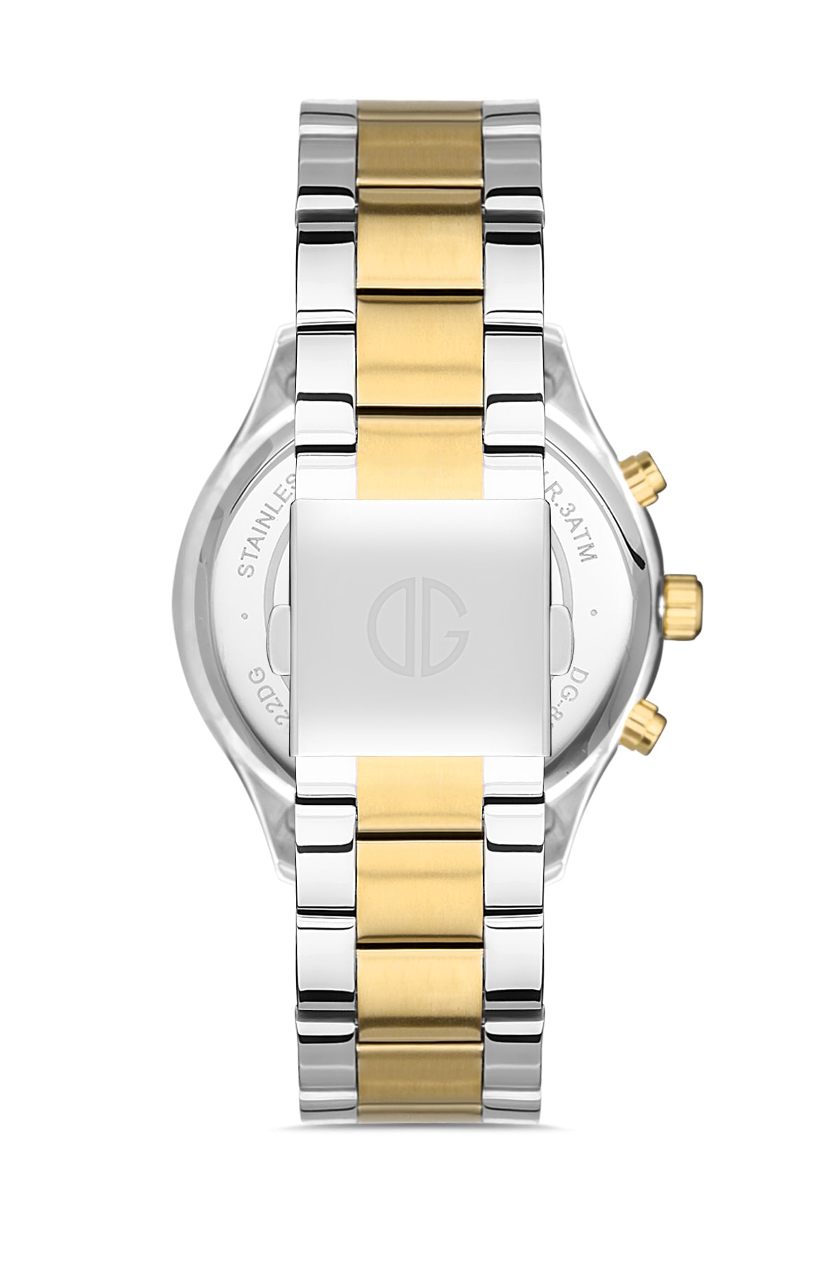 DAVID GUNER SARI BEYAZ KAPLAMALI SİYAH KADRANLI ERKEK KOL SAATİ - DG-8400GA-D2