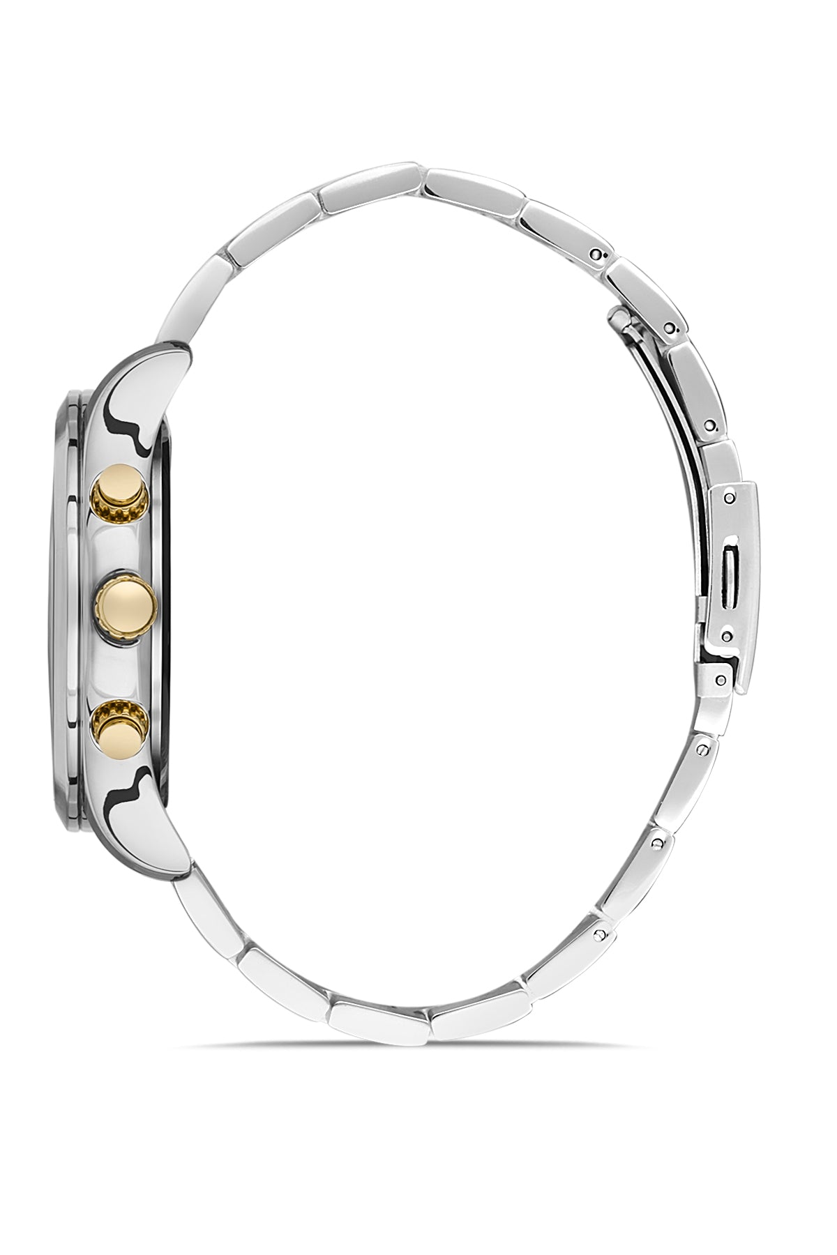 DAVID GUNER SARI BEYAZ KAPLAMALI SİYAH KADRANLI ERKEK KOL SAATİ - DG-8400GA-D2