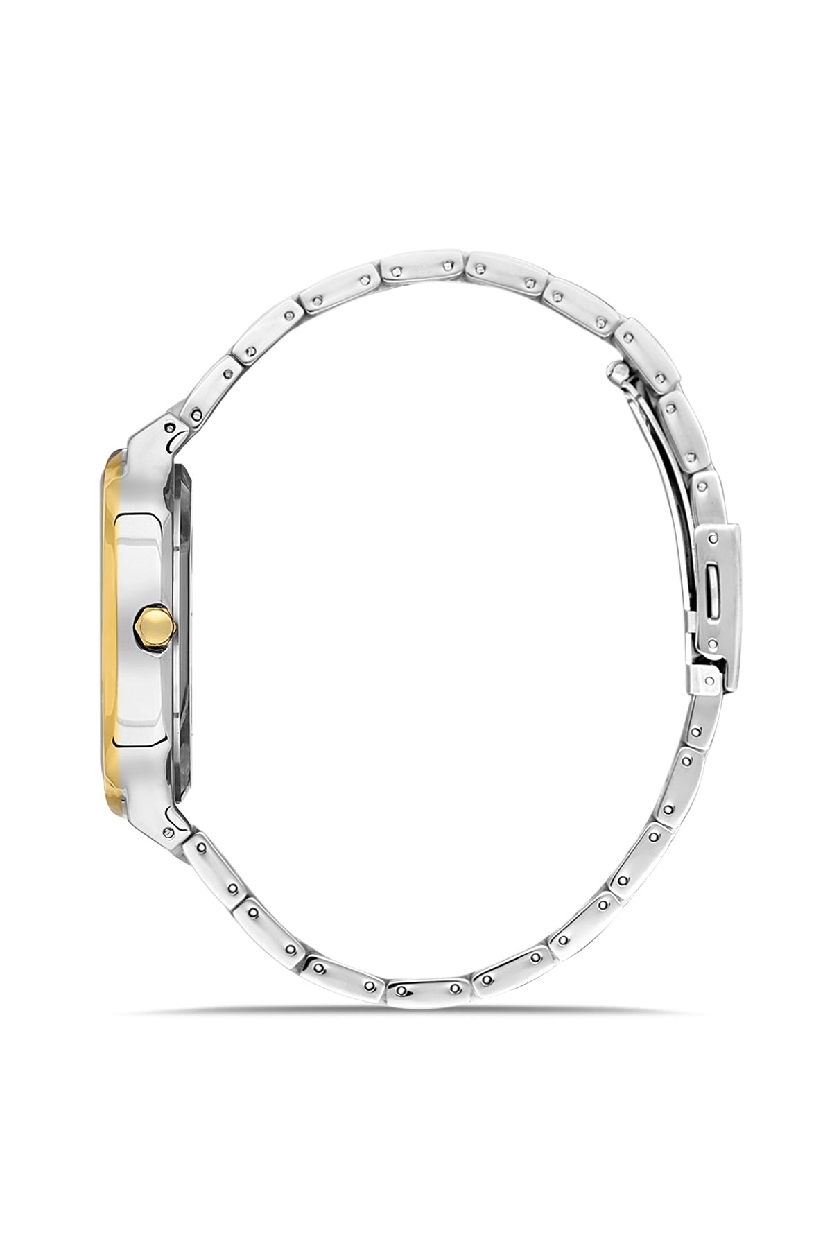 DAVID GUNER SARI BEYAZ KAPLAMALI SİYAH KADRANLI ERKEK KOL SAATİ - DG-8413GA-D2