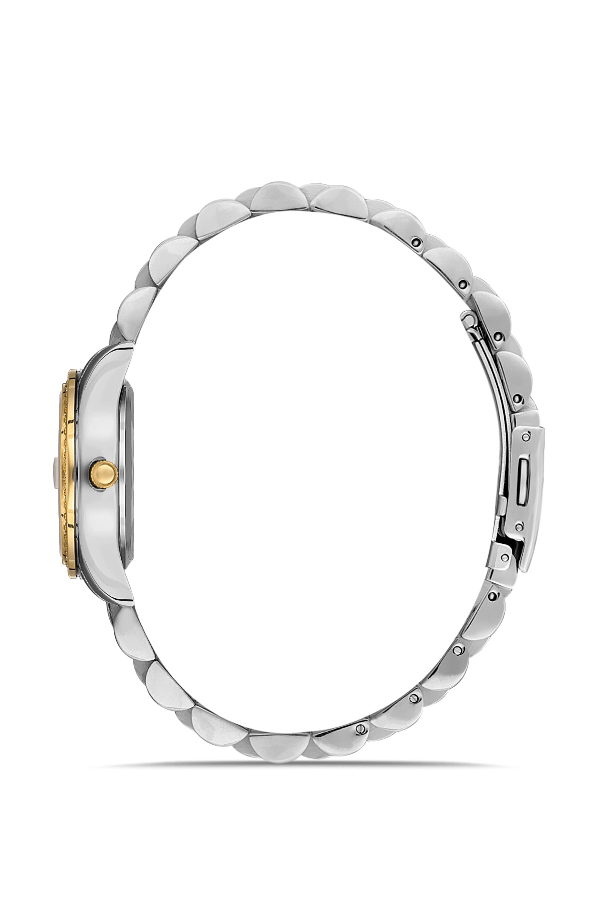 DAVID GUNER Black Dial Yellow White Coated Women's Watch