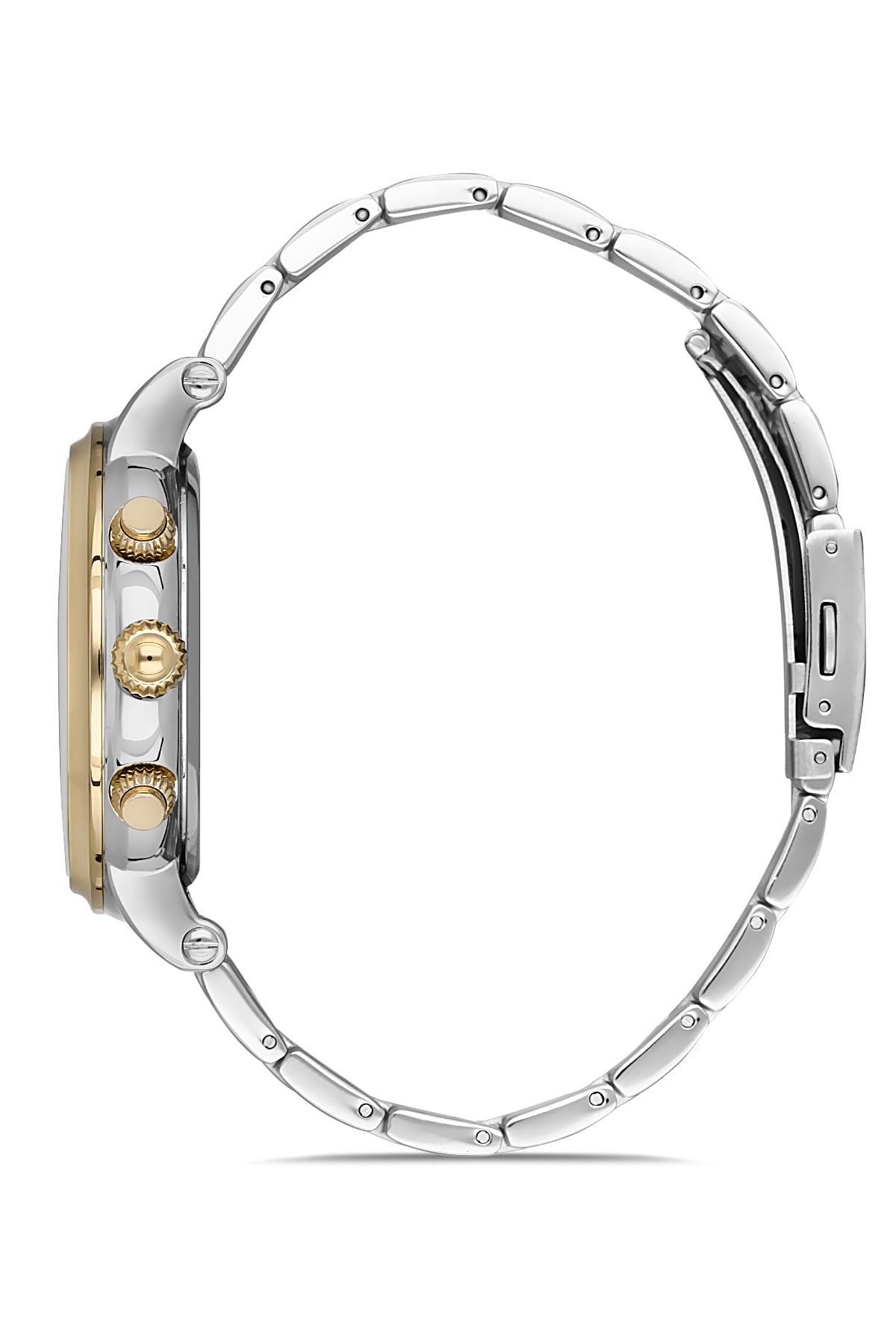 DAVID GUNER SARI BEYAZ KAPLAMALI YEŞİL KADRANLI ERKEK KOL SAATİ DG-8187GA-D10