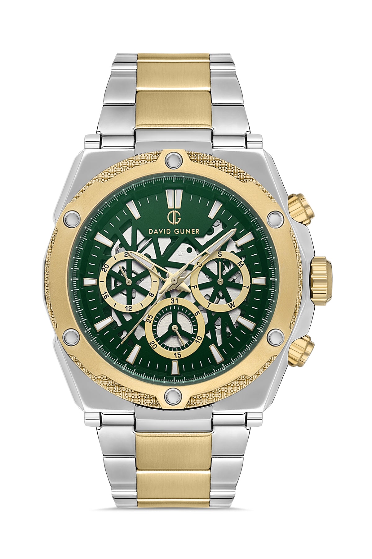 DAVID GUNER Silver Plating Men's Watch