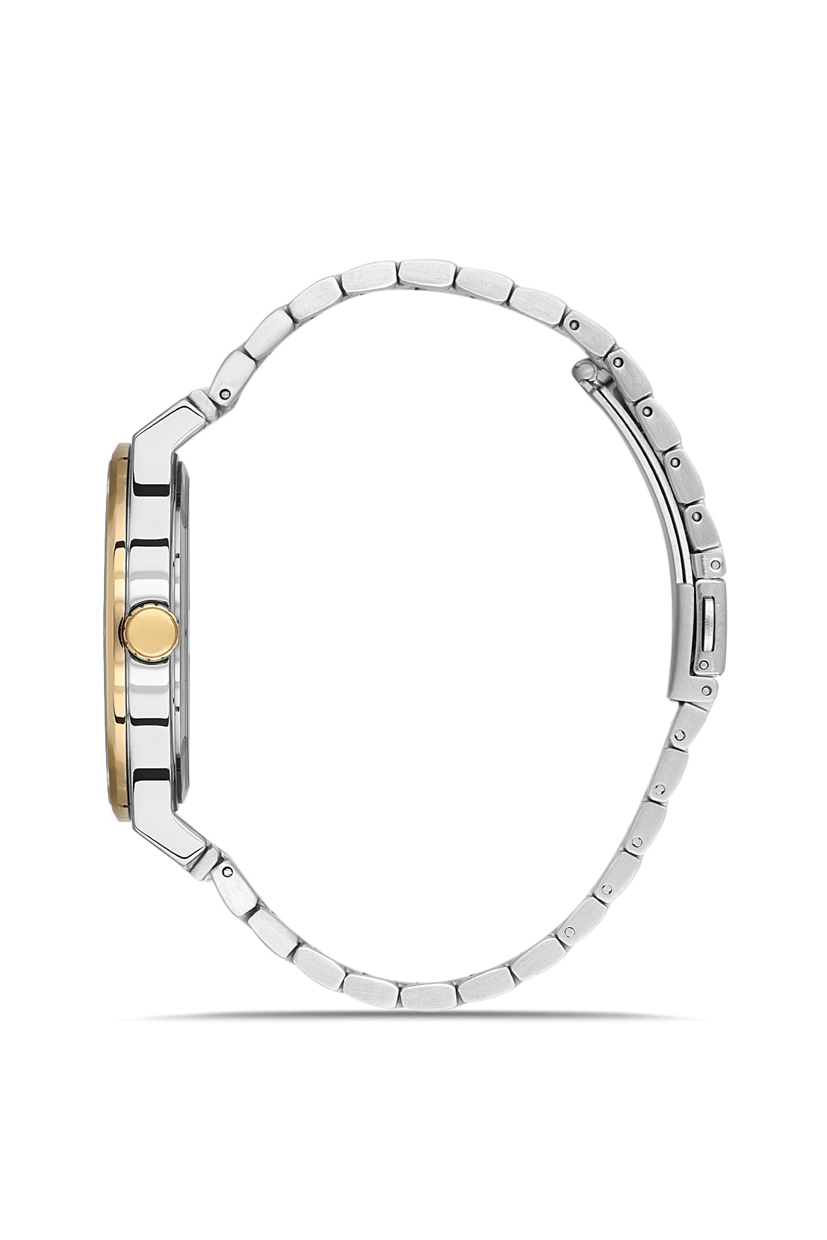 DAVID GUNER Sarı Beyaz Kaplamalı Yeşil Kadranlı Erkek Kol Saati - DG-8890GA-D10