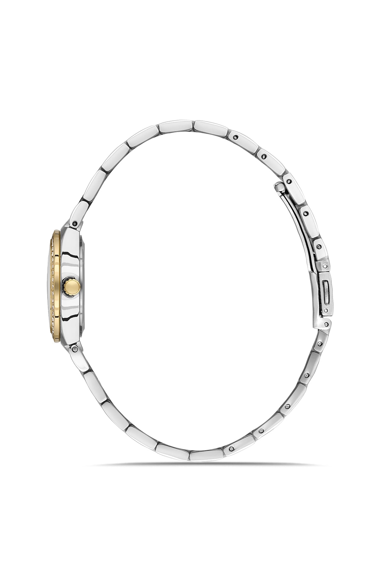 DAVID GUNER SARI BEYAZ KAPLAMALI YEŞİL KADRANLI KADIN KOL SAATİ DG-8868LA-D10