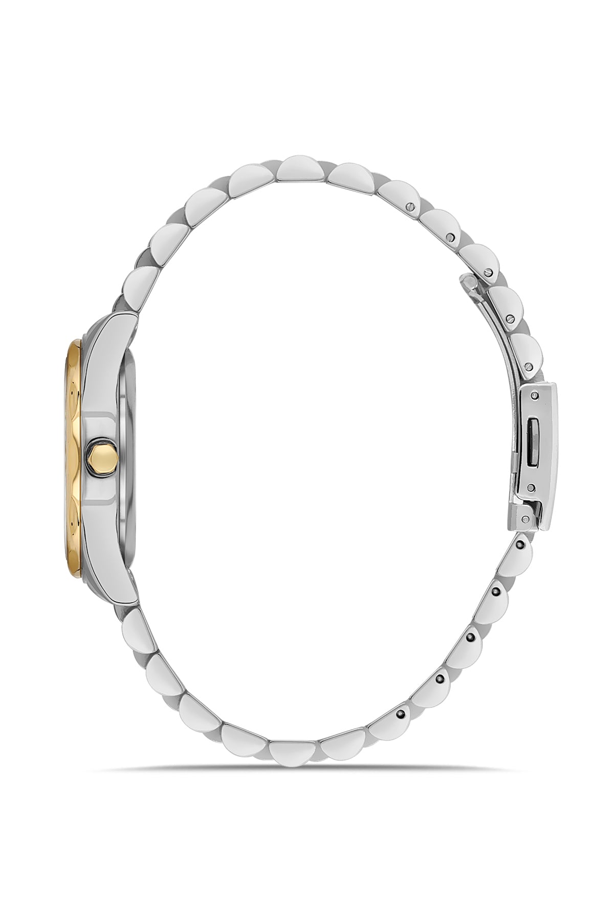 DAVID GUNER Sarı Gümüş Kaplamalı Gümüş Kadranlı Kadın Kol Saati - DG-8704LA-D1