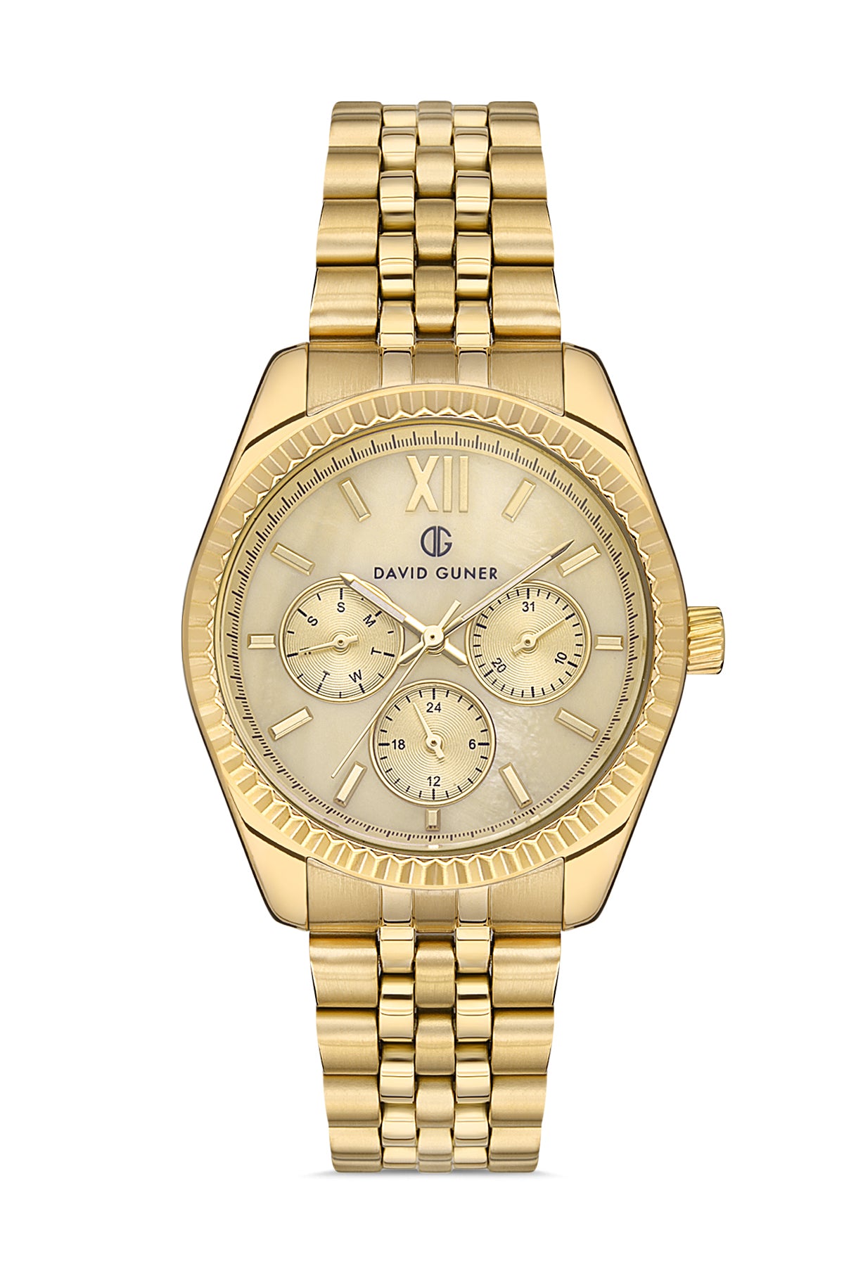 DAVID GUNER Sarı Kadranlı Sarı Kaplamalı Kadın Kol Saati - DG-8314LA-B4
