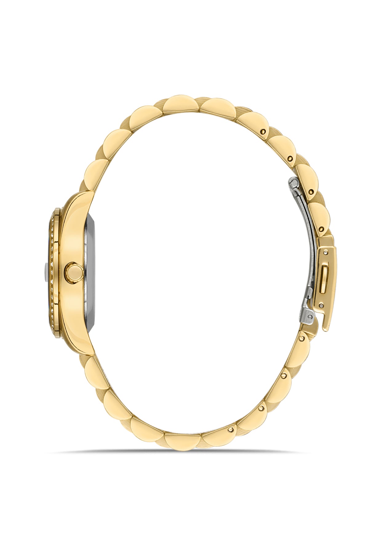 David Guner Yellow Plating Calendar Women's Watch