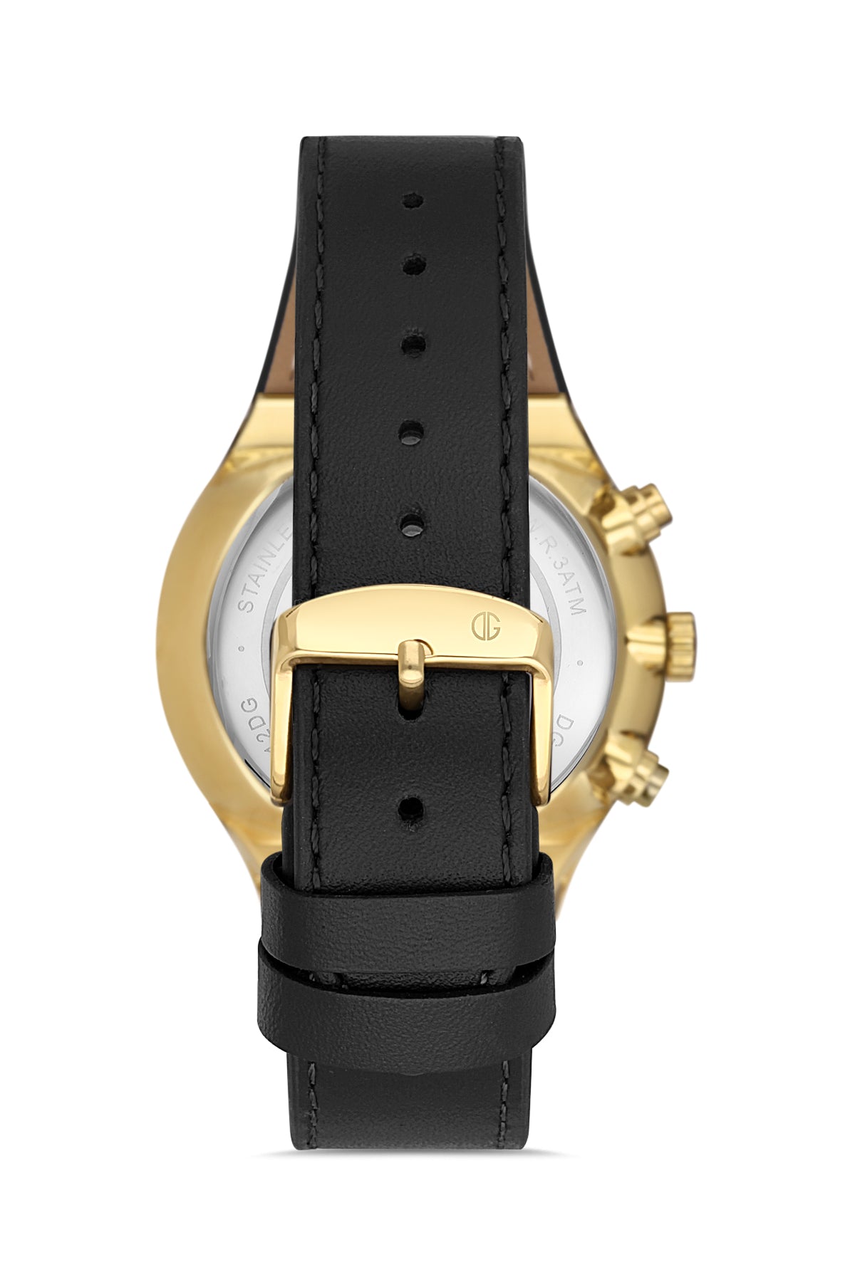 DAVID GUNER SARI KAPLAMALI BEYAZ KADRANLI ERKEK KOL SAATİ DG-8265GB-N1