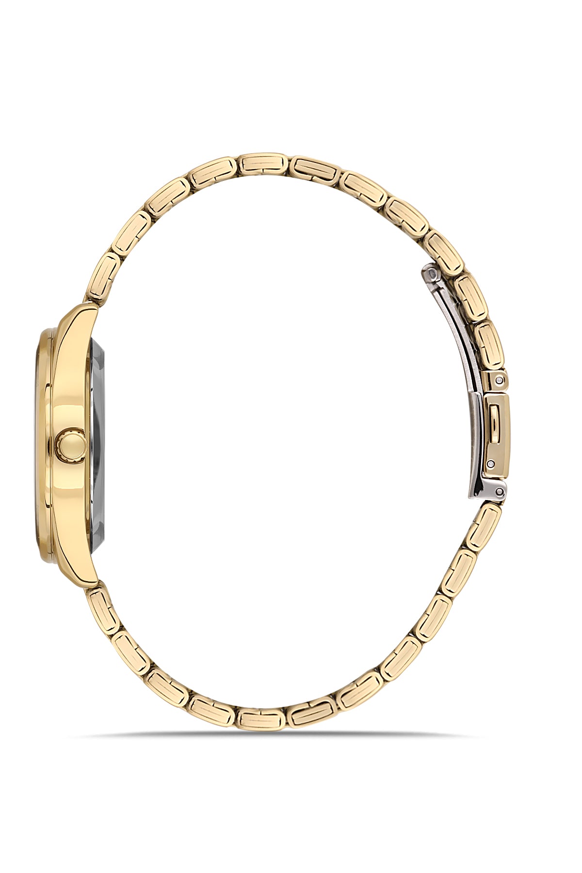 DAVID GUNER SARI KAPLAMALI BEYAZ KADRANLI KADIN KOL SAATİ - DG-8746LA-B1