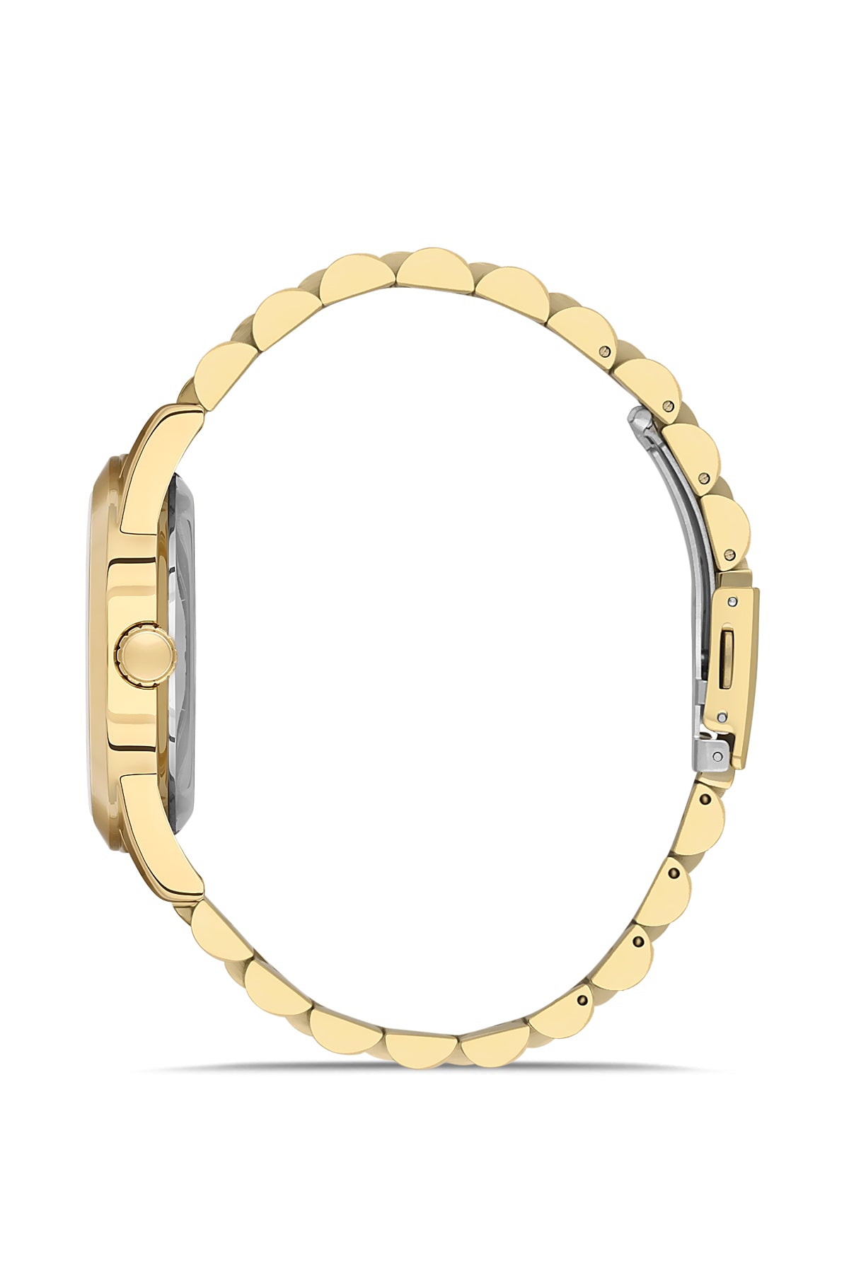 DAVID GUNER Sari Kaplamalı Gümüş Kadranlı Erkek Kol Saati - DG-8502GA-B1