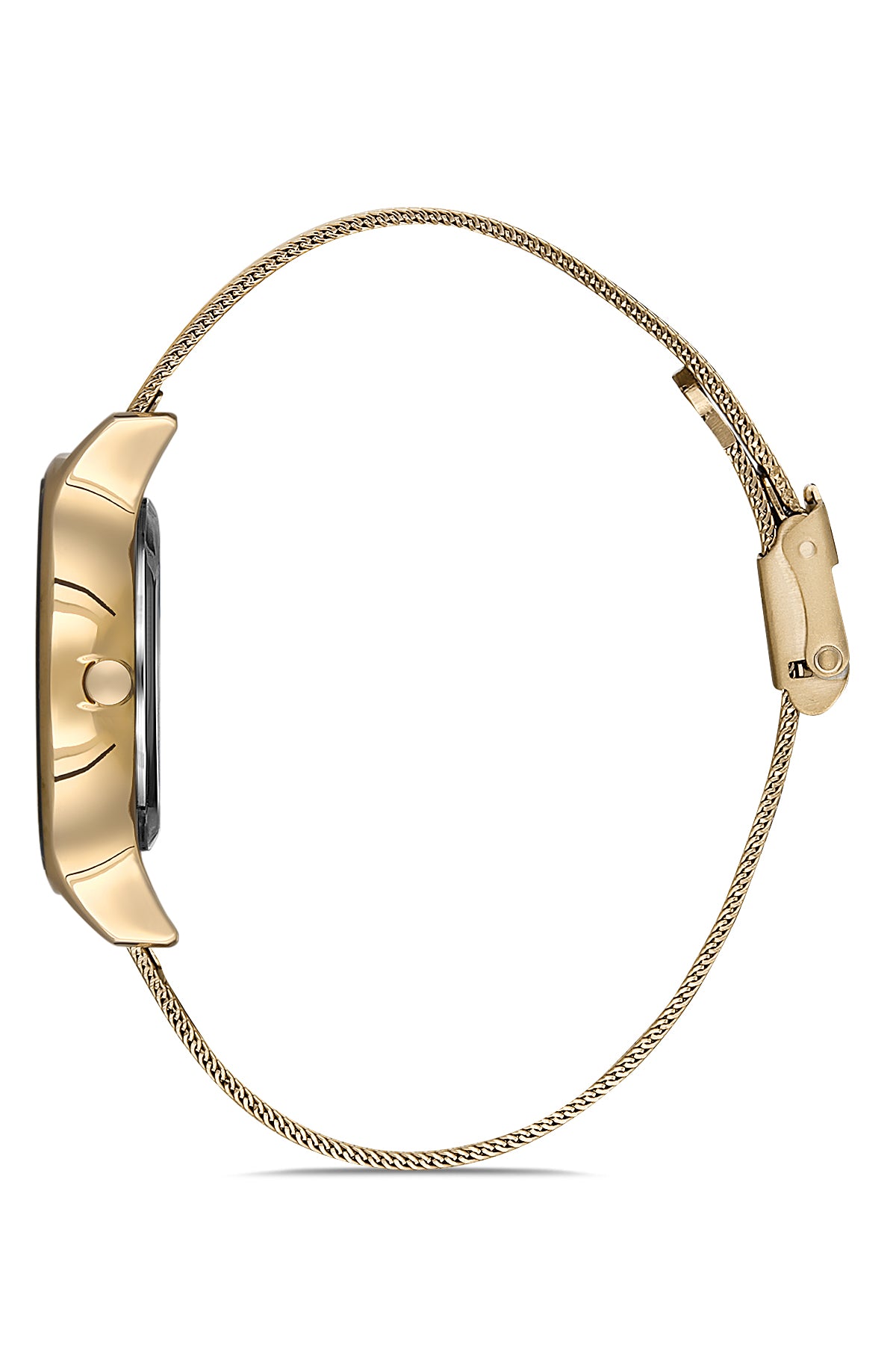 DAVID GUNER SARI KAPLAMALI SARI KADRANLI KADIN KOL SAATİ - DG-8120LC-B4