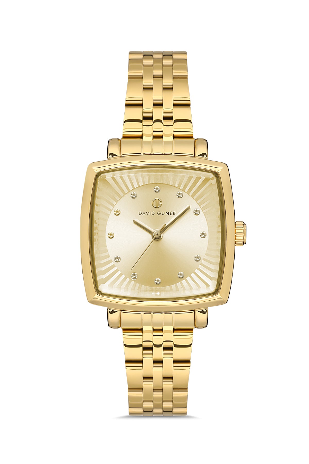 DAVID GUNER Yellow Dial Women's Watch