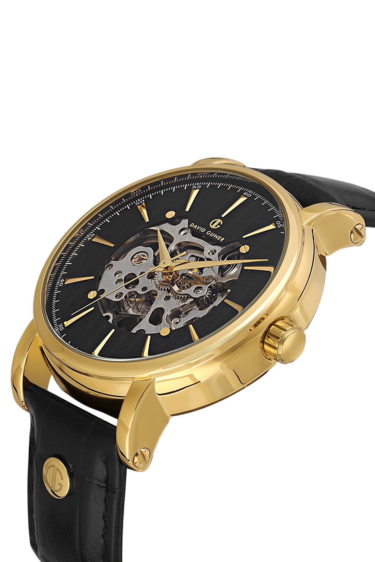 DAVID GUNER Siyah Kadranlı Otomatik Erkek Kol Saati