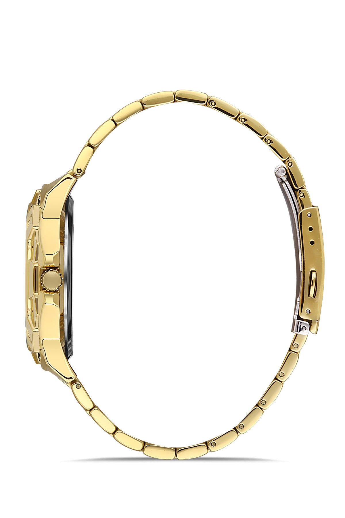 DAVID GUNER SARI KAPLAMALI SİYAH KADRANLI ERKEK KOL SAATİ DG-8353GA-B1