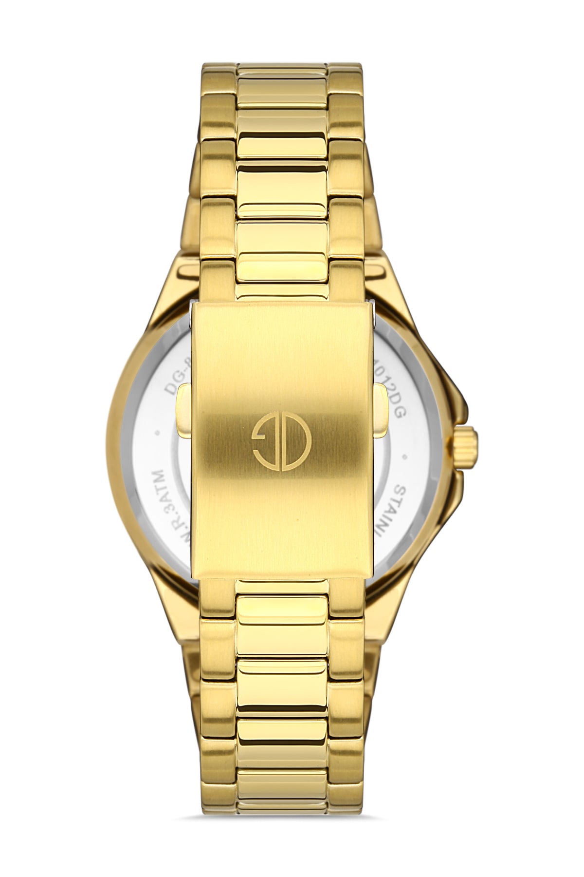 DAVID GUNER SARI KAPLAMALI SİYAH KADRANLI ERKEK KOL SAATİ DG-8353GA-B1