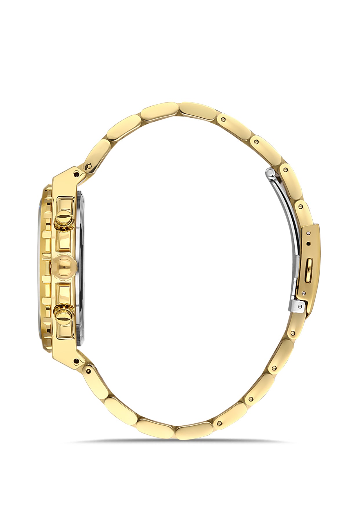 DAVID GUNER SARI KAPLAMALI SİYAH KADRANLI ERKEK KOL SAATİ DG-8410GA-B2