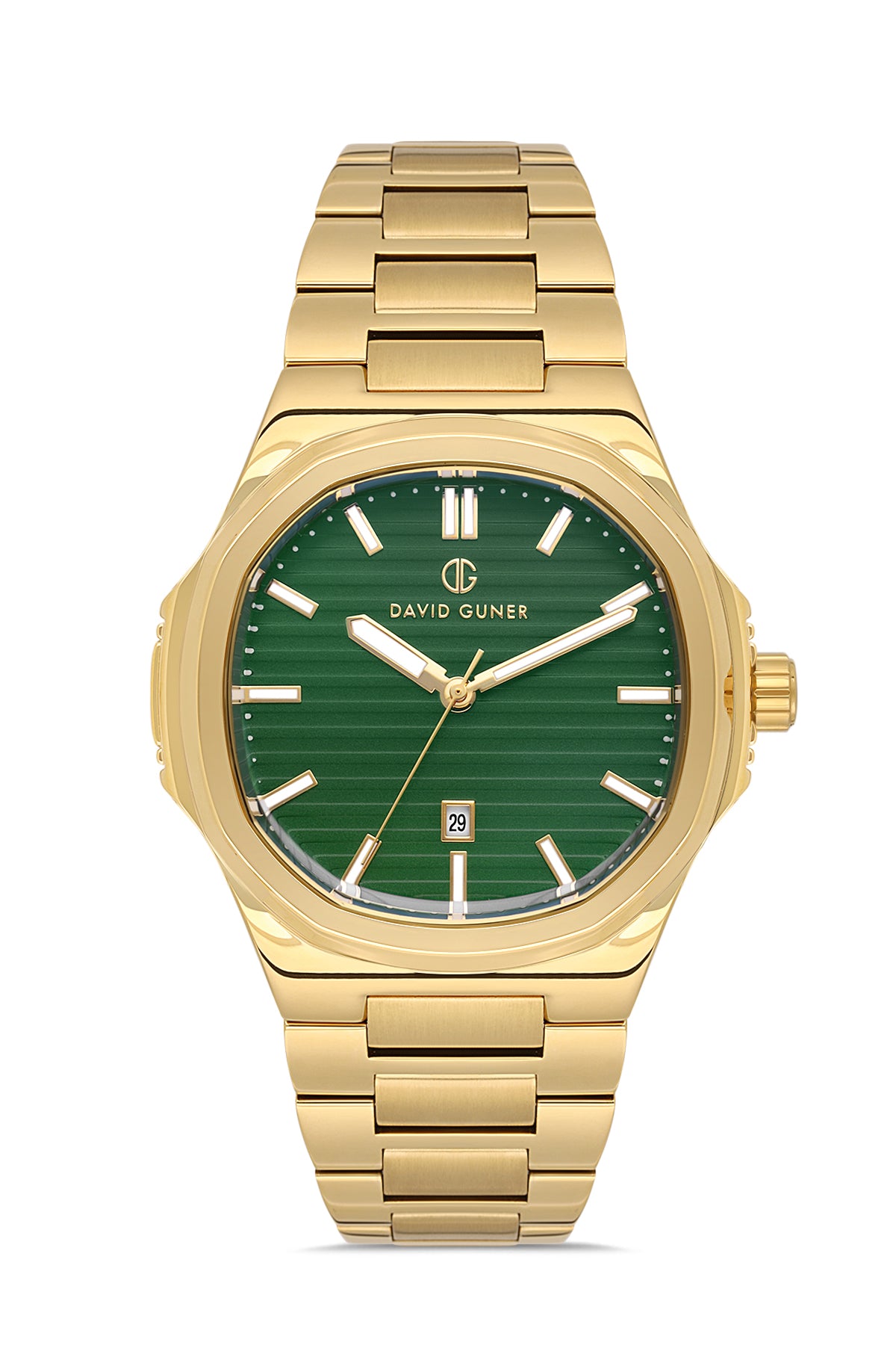 DAVID GUNER Sarı Renk Kadranlı Takvimli Erkek Kol Saati
