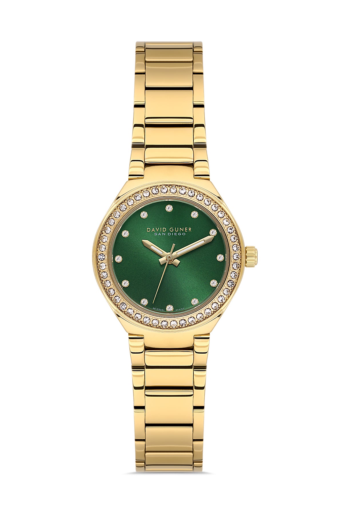 DAVID GUNER SARI KAPLAMALI YEŞİL KADRANLI KADIN KOL SAATİ DG-8868LA-B10