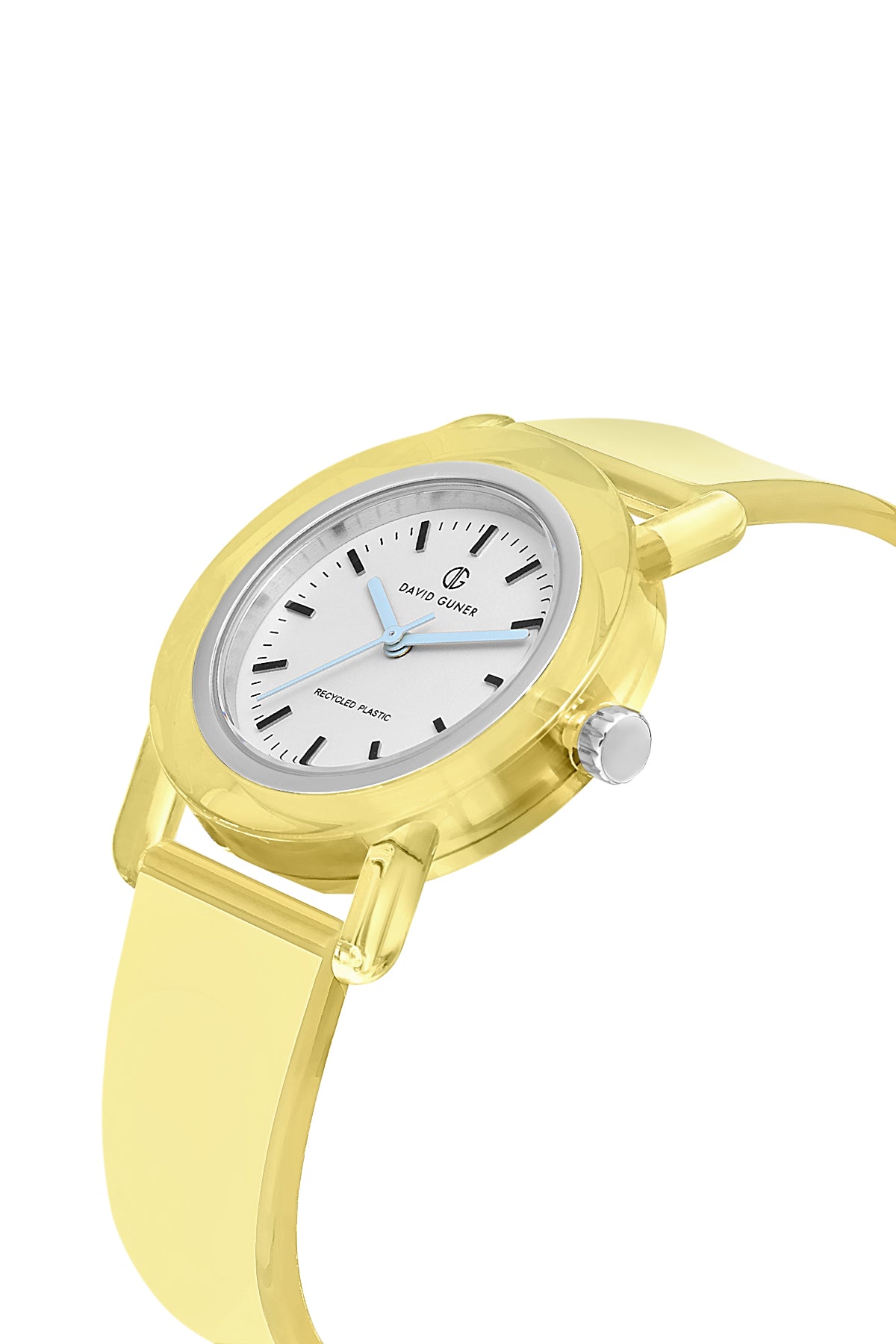 DAVID GUNER Sarı Silikon Kordonlu Geri Dönüştürülebilir Su Geçirmez Unisex Kol Saati - DG-8661LD-O1
