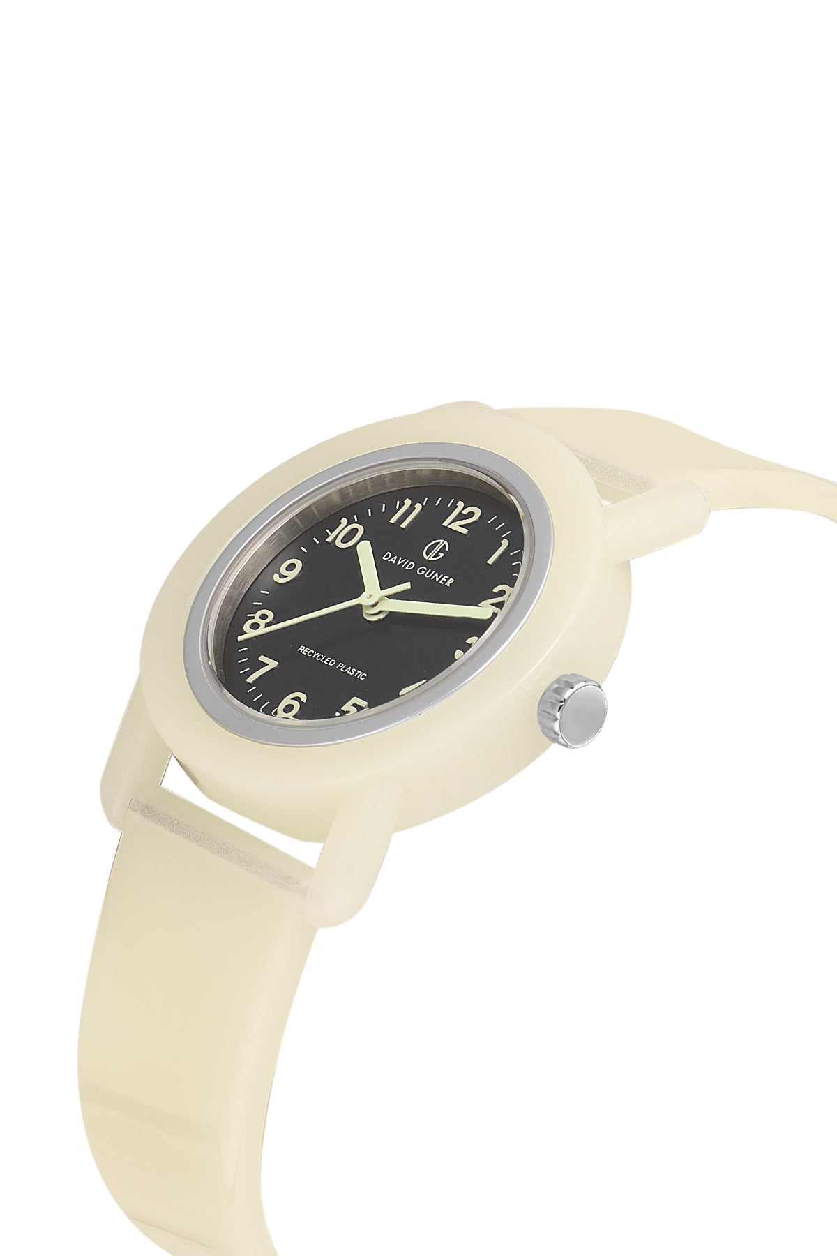 DAVID GUNER Siyah Kadranlı Bej Geri Dönüştürülebilir Su Geçirmez Unisex Kol Saati - DG-8661LD-A2A