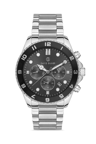 DAVID GUNER Black Dial Men's Watch