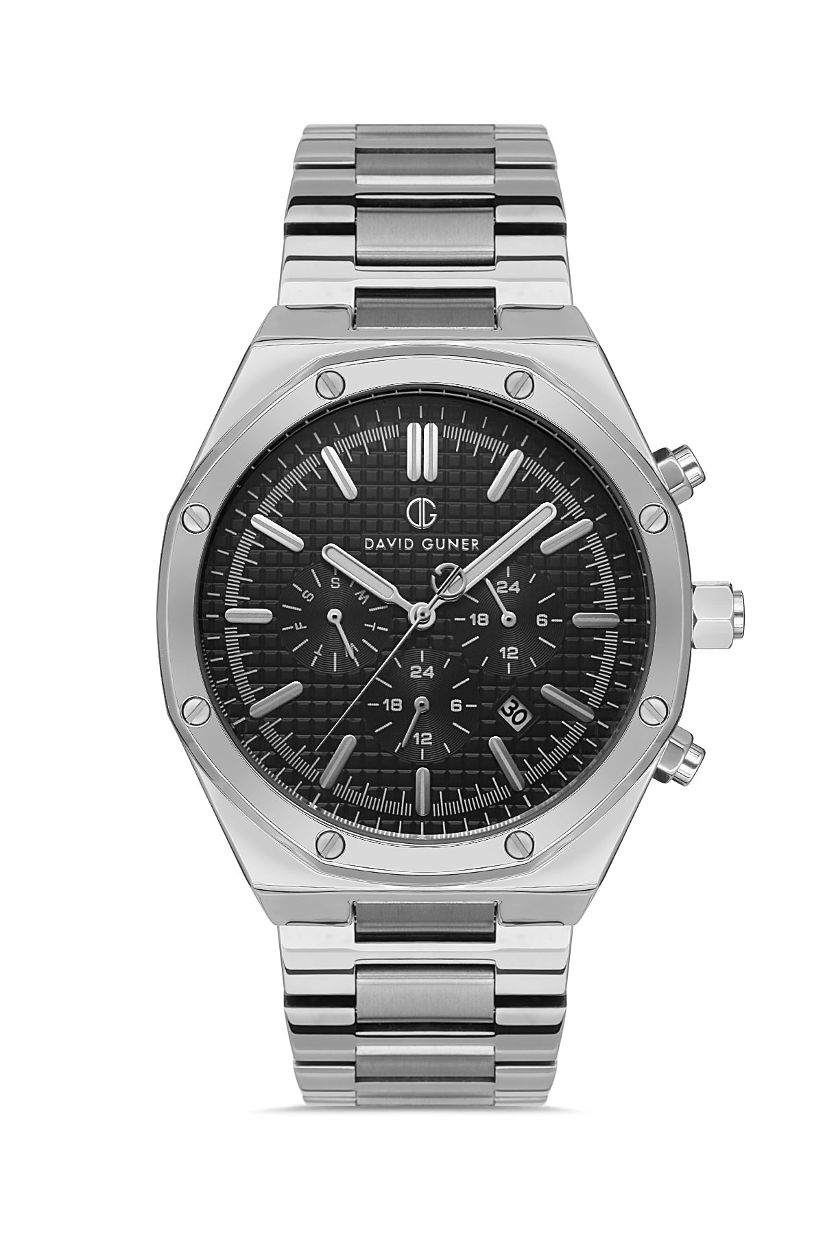 DAVID GUNER Siyah Kadranlı Erkek Kol Saati - DG-8411GA-A2