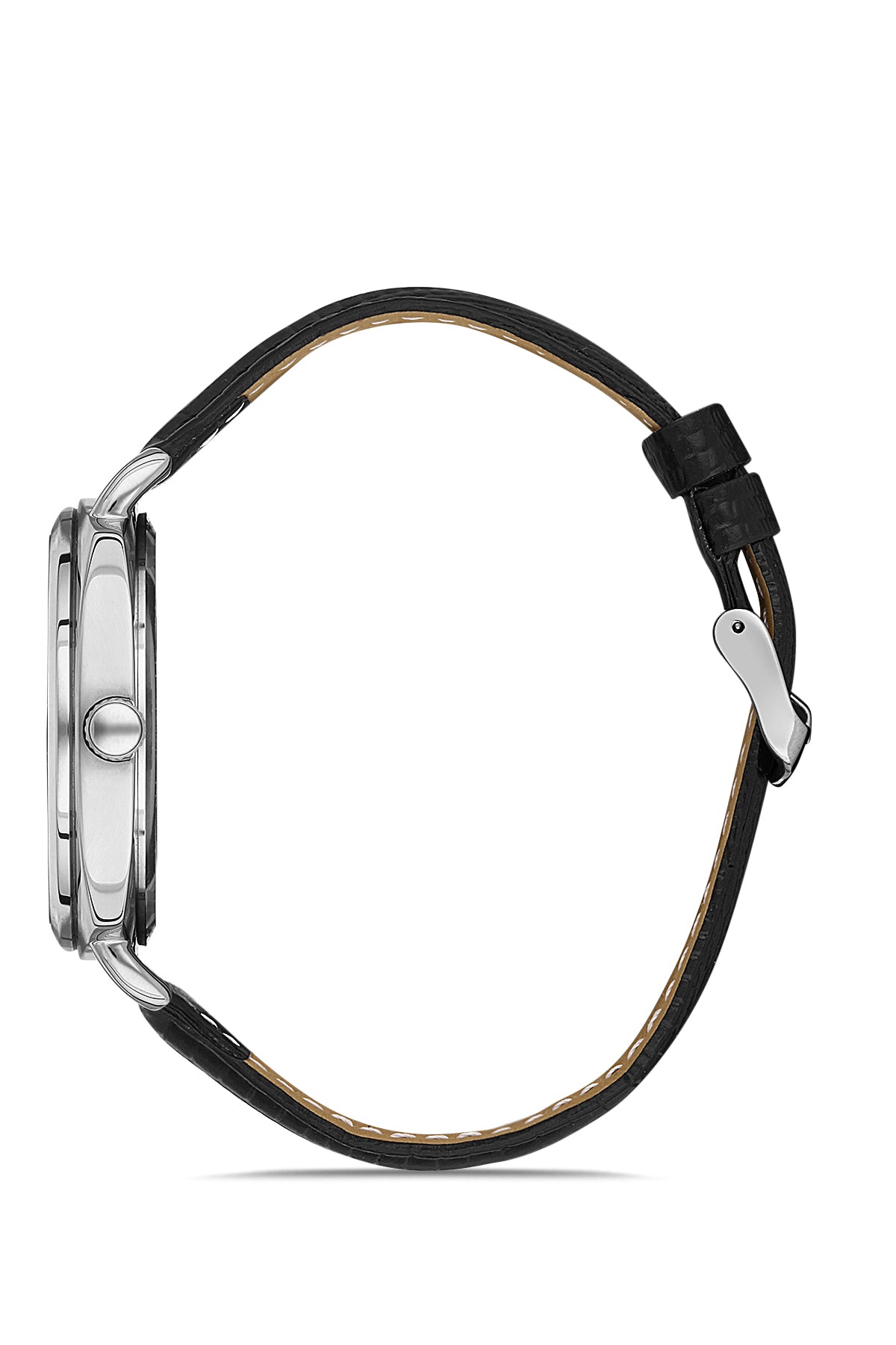 DAVID GUNER Siyah Kadranlı Gümüş Kaplamalı Erkek Kol Saati - DG-8055GB-J2