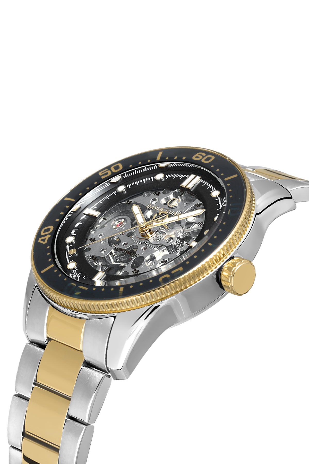 DAVID GUNER Siyah Kadranlı Otomatik Erkek Kol Saati - DG-8675GA-D2