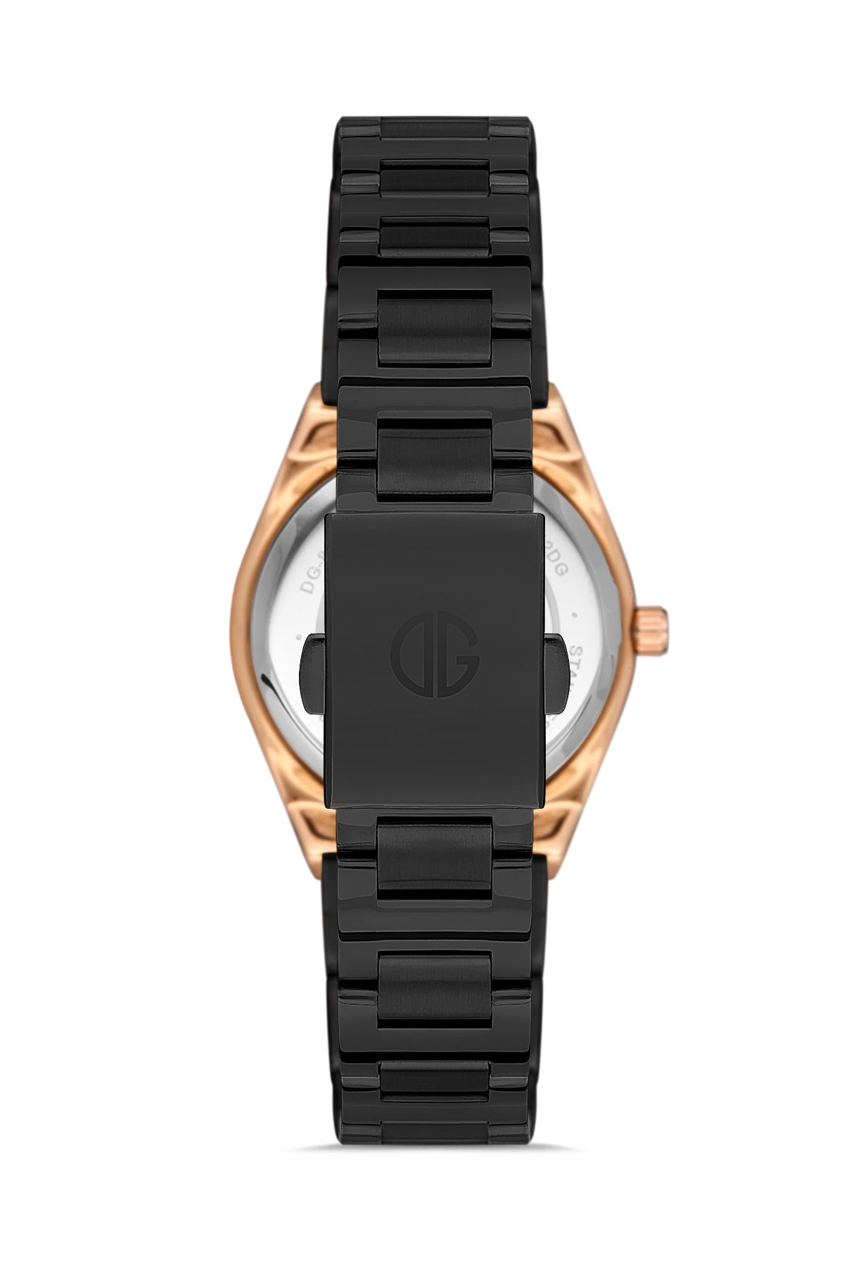 DAVID GUNER Black Dial Rose Black Coating Women's Watch