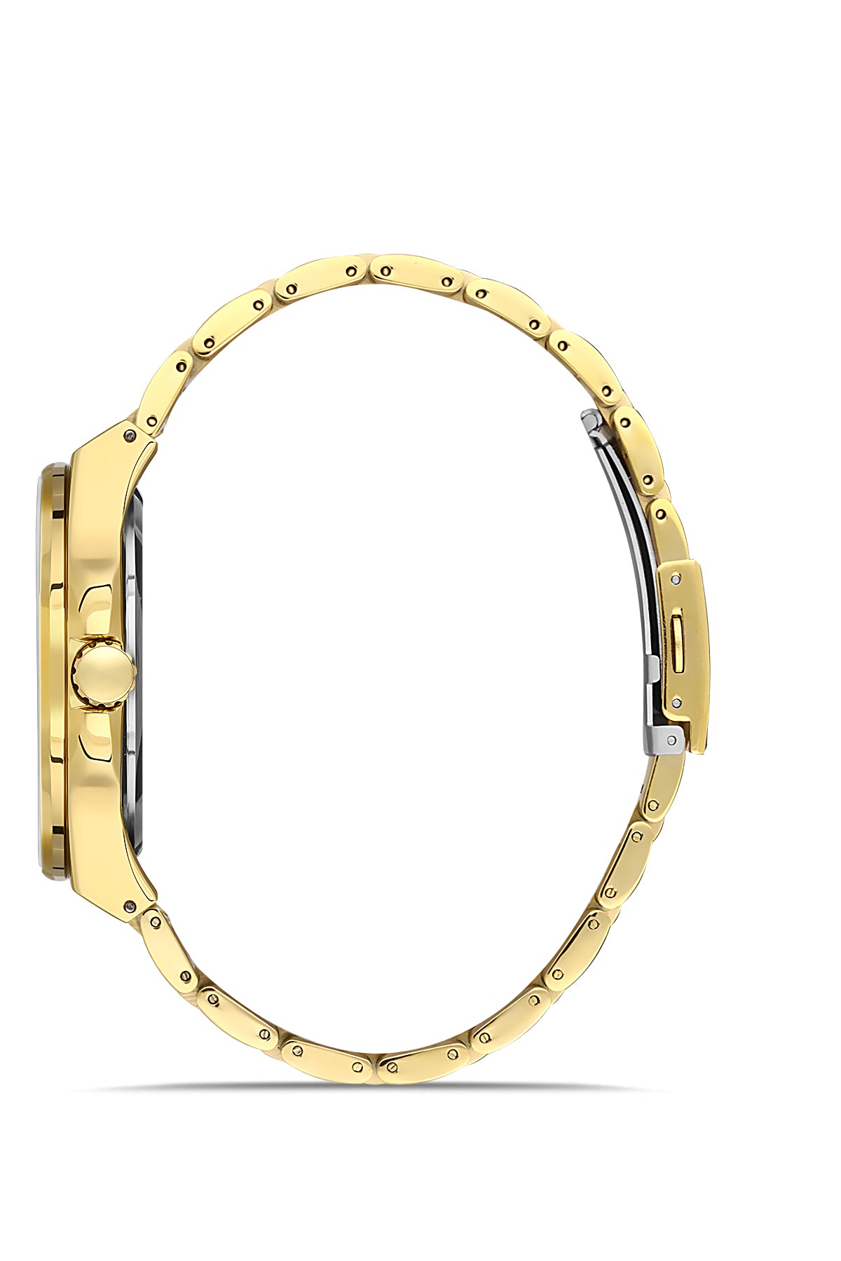 DAVID GUNER Black Dial Yellow Coated Men's Watch