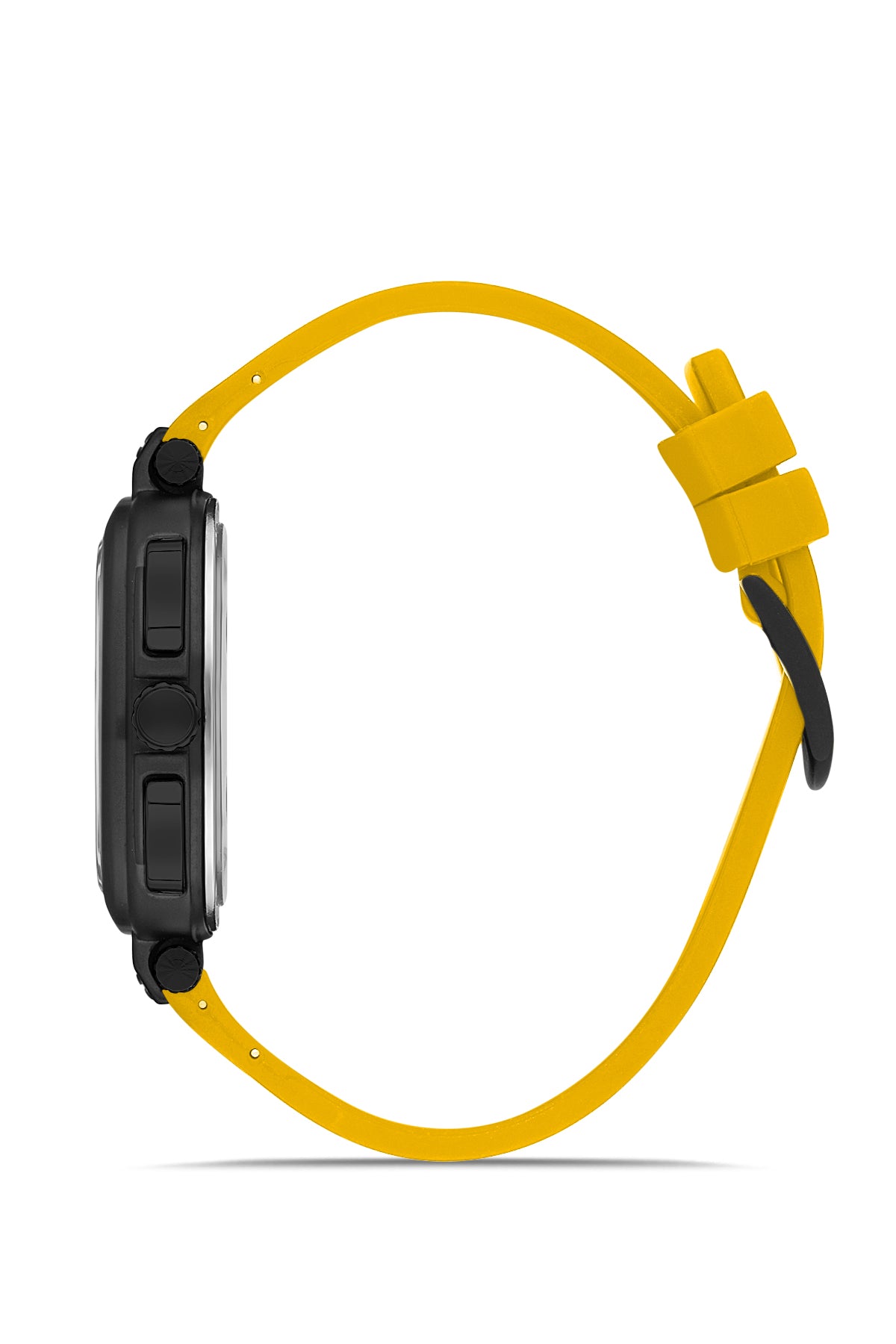 DAVID GUNER Siyah Kadranlı Sarı Kayışlı Kare Erkek Kol Saati - DG-8500GD-ZR2