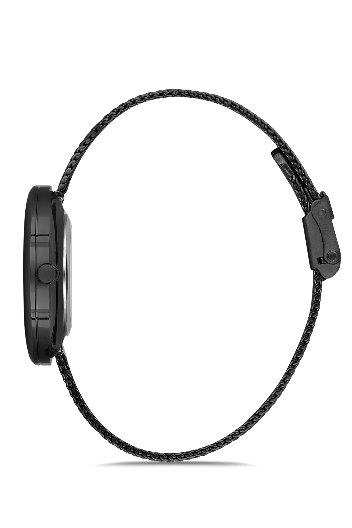 DAVID GUNER Siyah Kadranlı Siyah Kaplamalı Hasır Kordonlu Kadın Kol Saati - DG-8133LC-G2