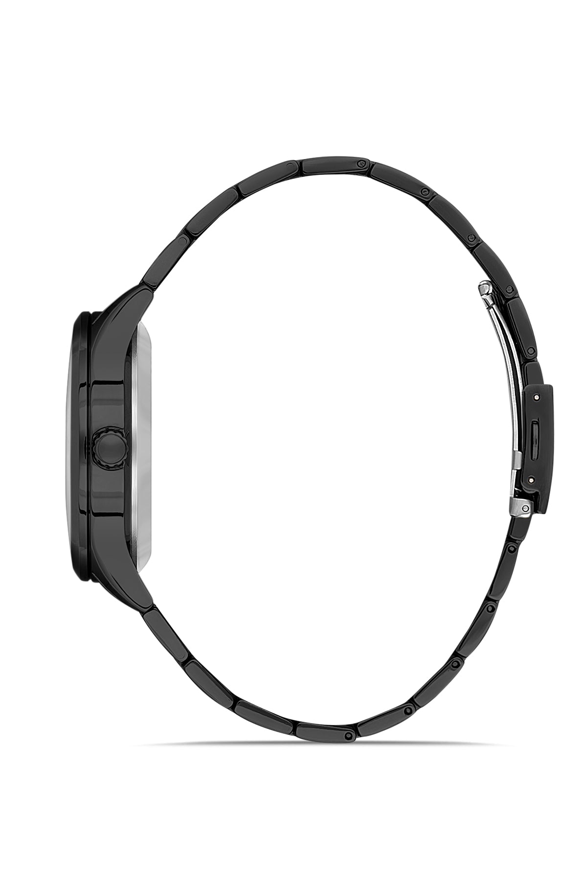 DAVID GUNER Black Dial, Black Coated Automatic Function Men's Watch