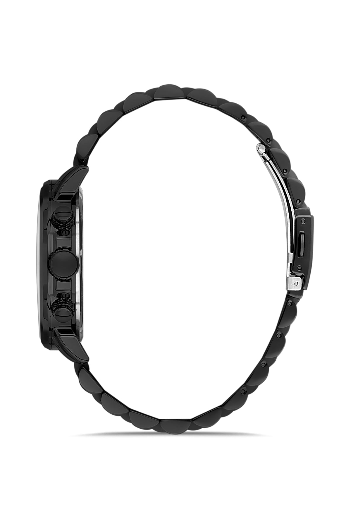 DAVID GUNER Siyah Kadranlı Siyah Paslanmaz Masif Çelik Erkek Kol Saati - DG-8401GA-G2