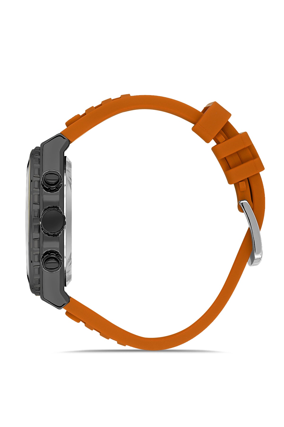 DAVID GUNER Siyah Kaplama Siyah Kadranlı Multi Fonksiyonlu Silikon Kayışlı Erkek Kol Saati - DG-8665GD-Y2