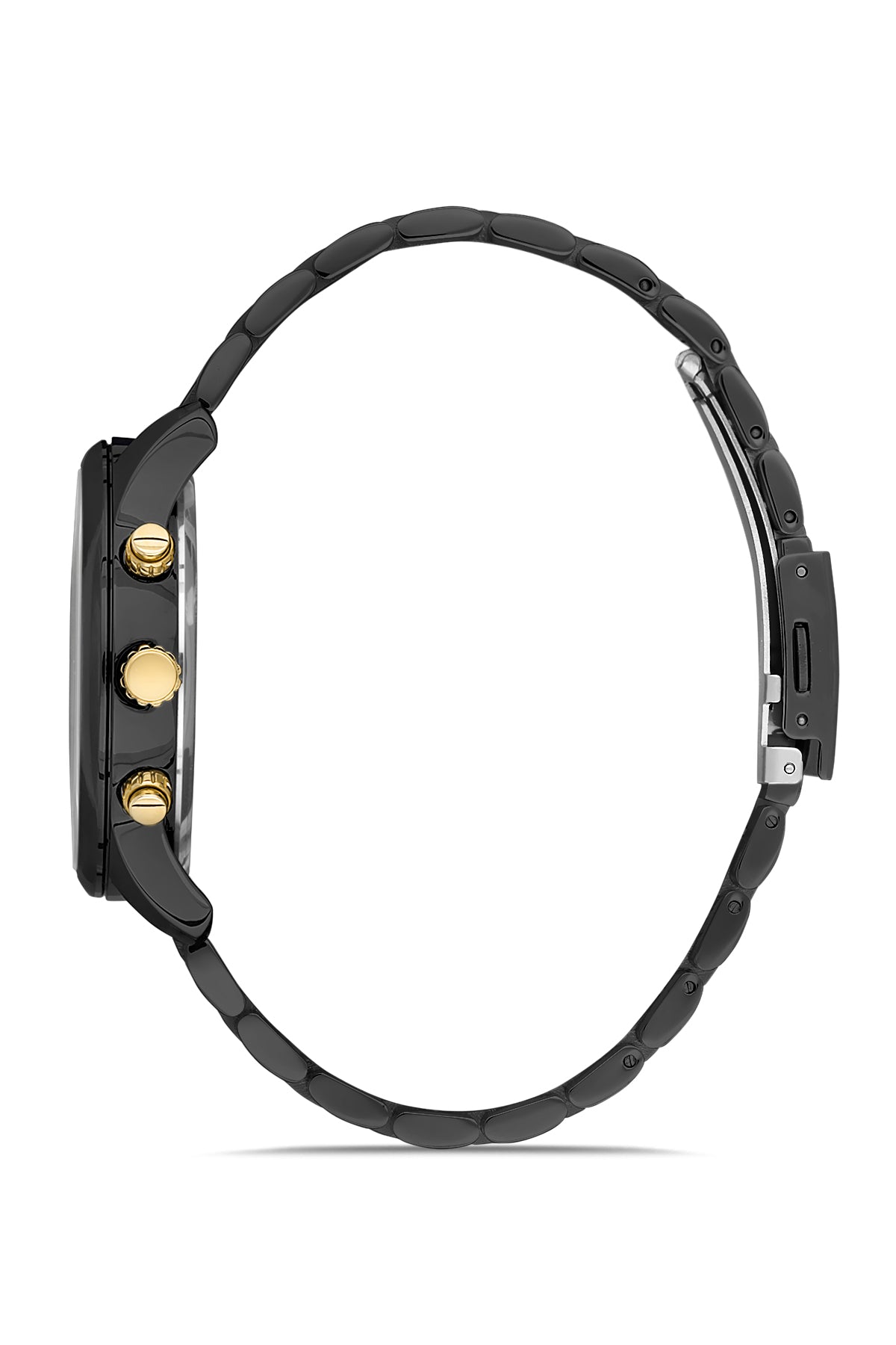 Davıd Guner Black Coated Black Dial Men's Watch