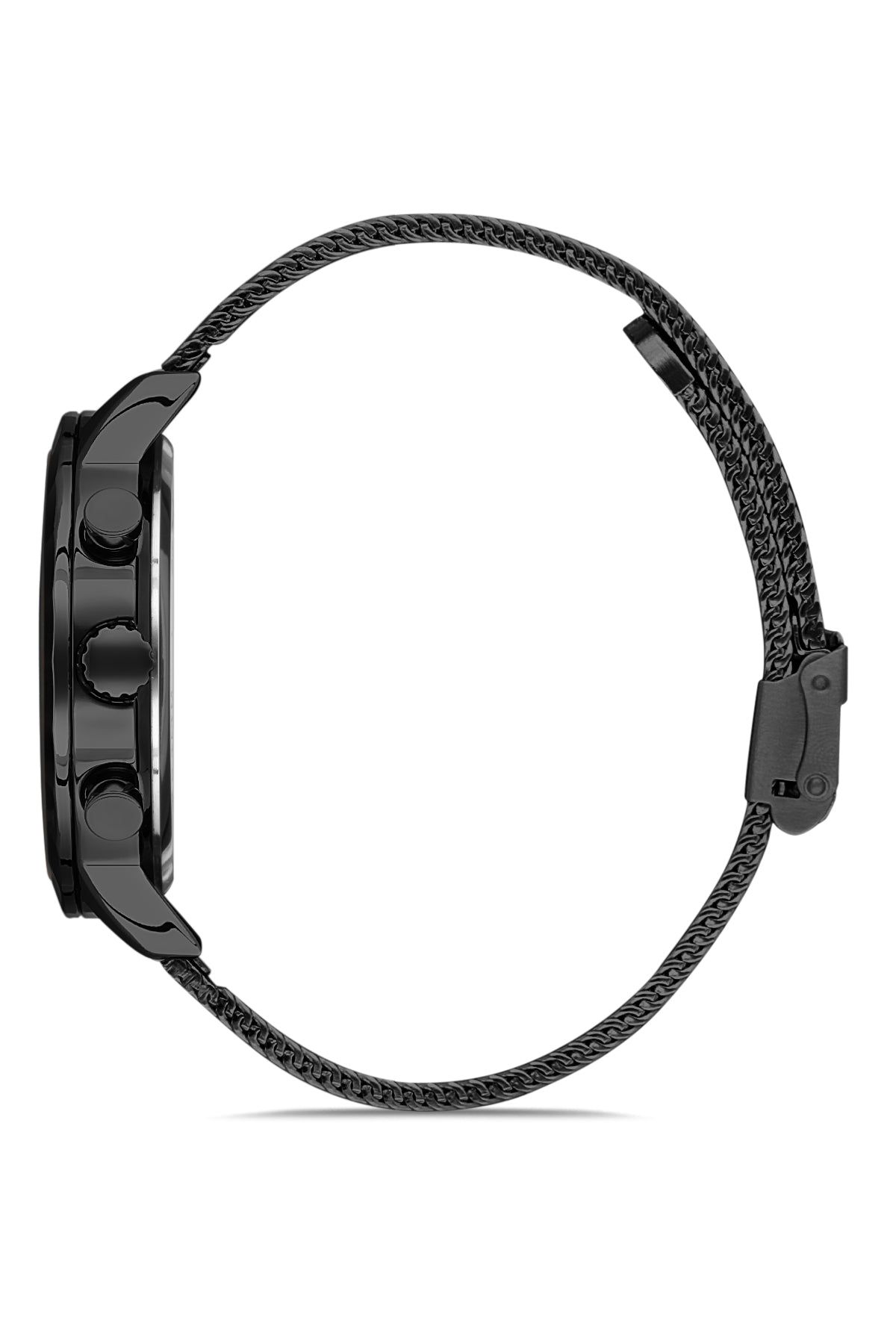 DAVID GUNER SİYAH KAPLAMALI SİYAH KADRANLI ERKEK KOL SAATİ - DG-8022GC-G2